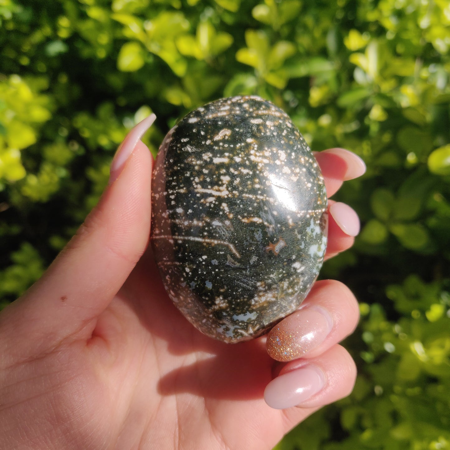 Ocean Jasper Palm Stone (#43) - Simply Affinity