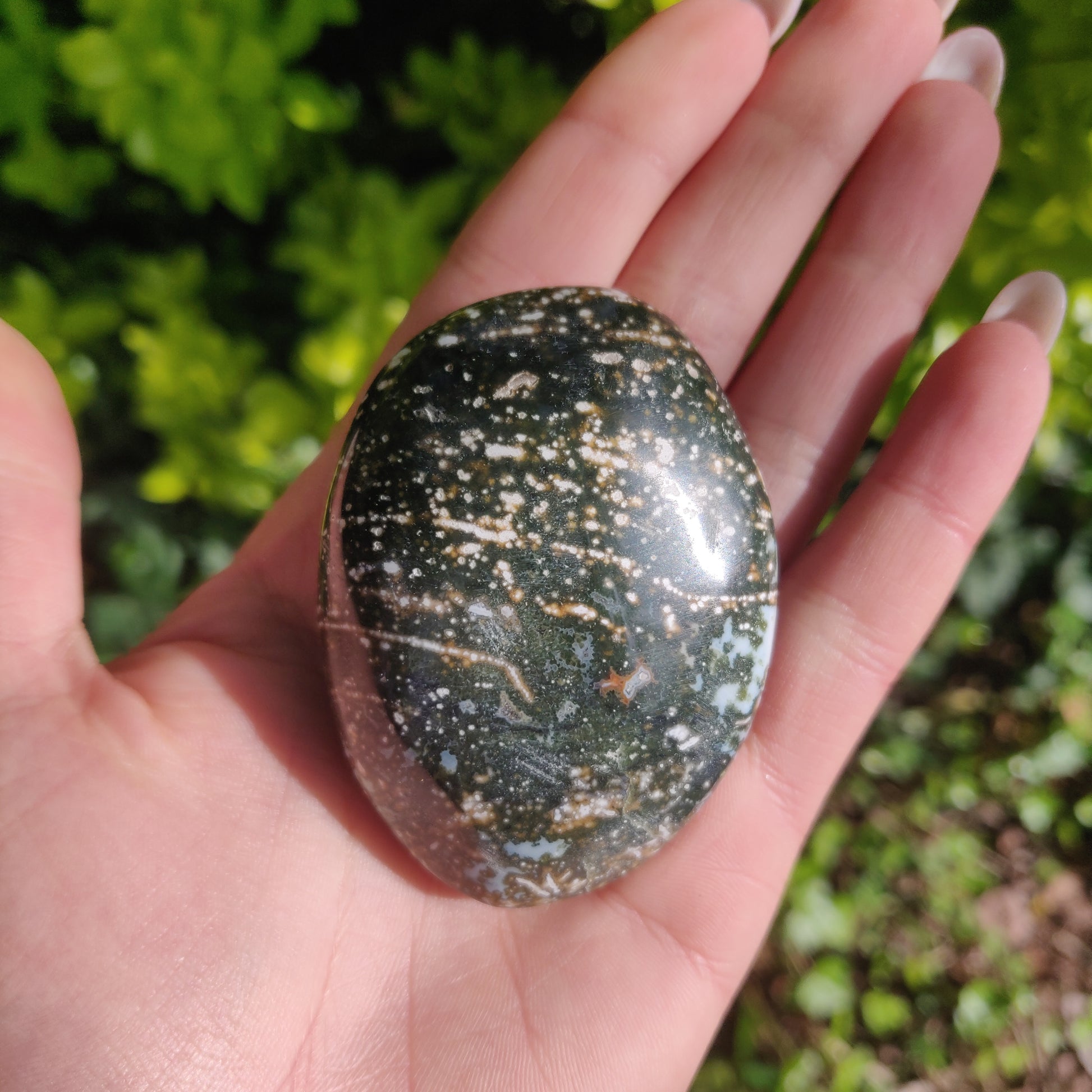 Ocean Jasper Palm Stone (#43) - Simply Affinity