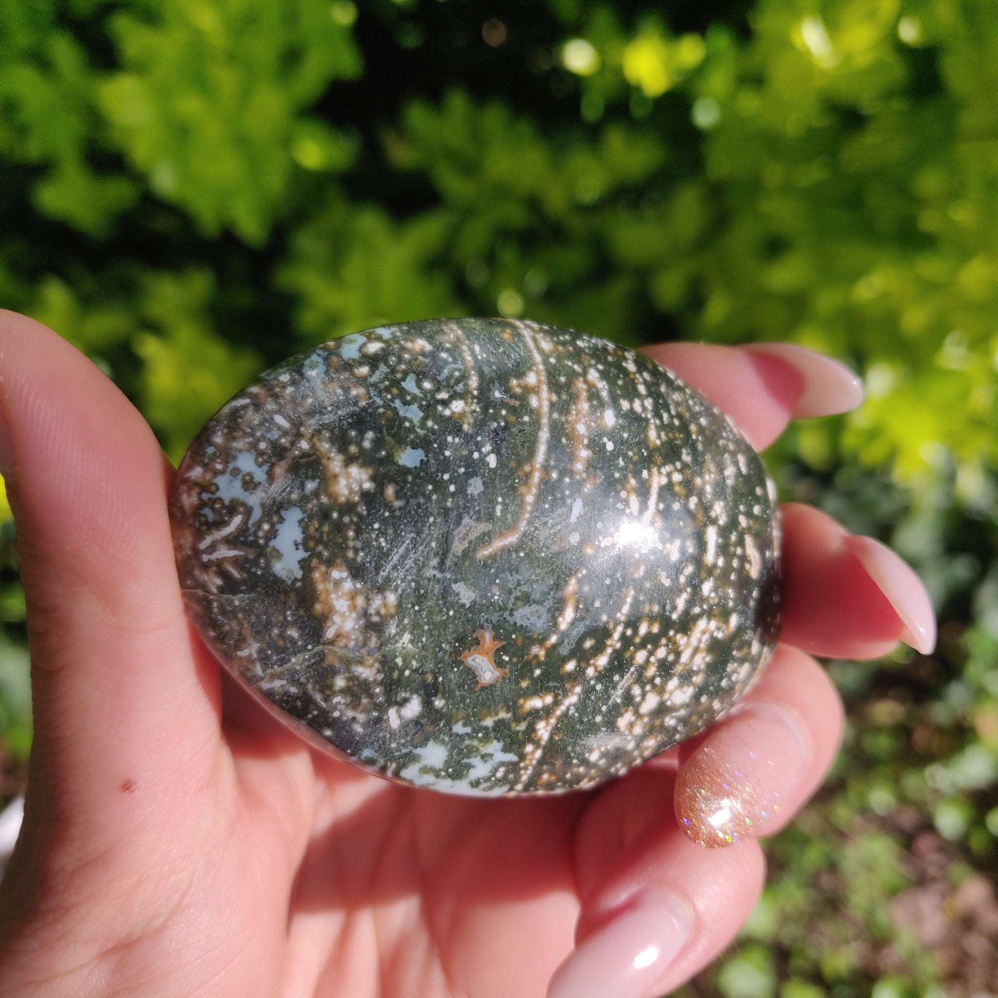 Ocean Jasper Palm Stone (#43) - Simply Affinity
