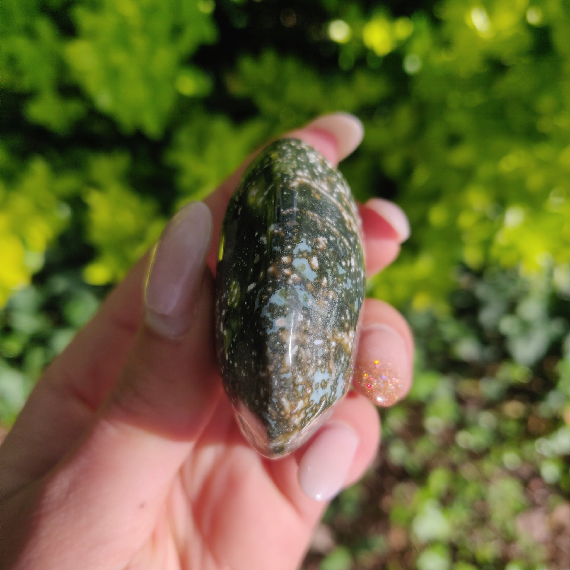 Ocean Jasper Palm Stone (#43) - Simply Affinity