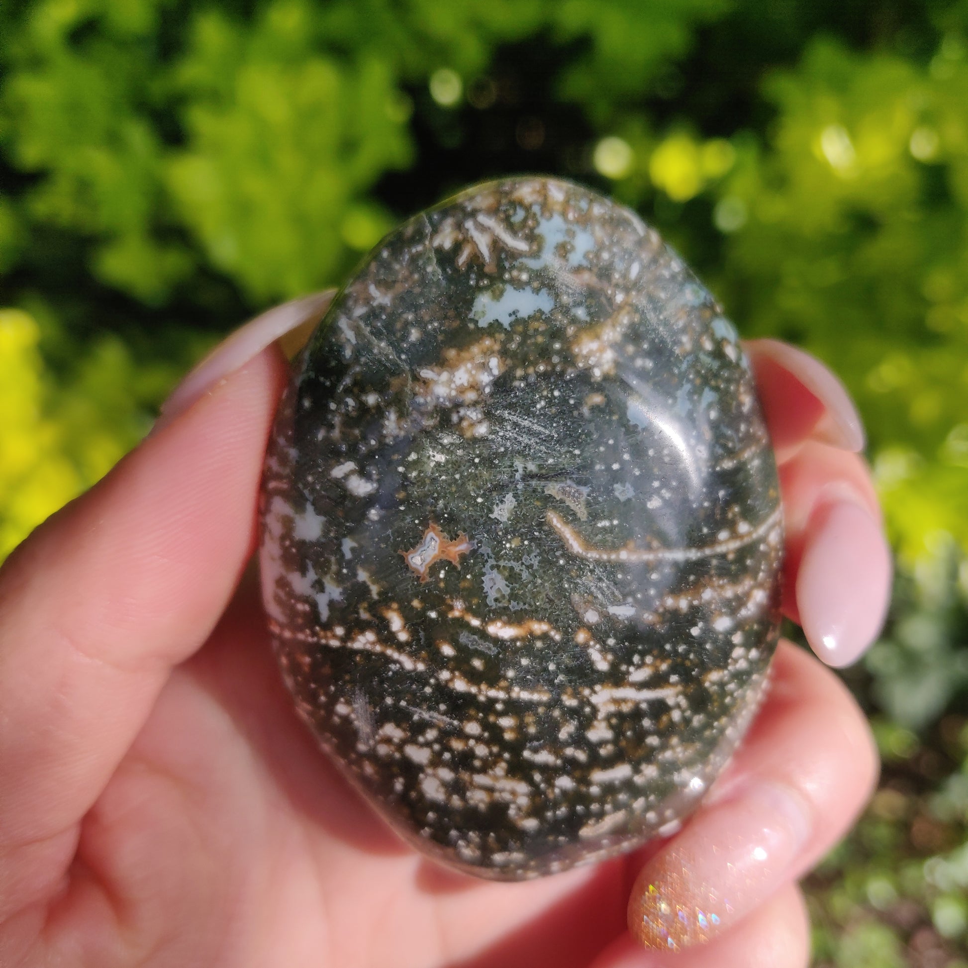 Ocean Jasper Palm Stone (#43) - Simply Affinity