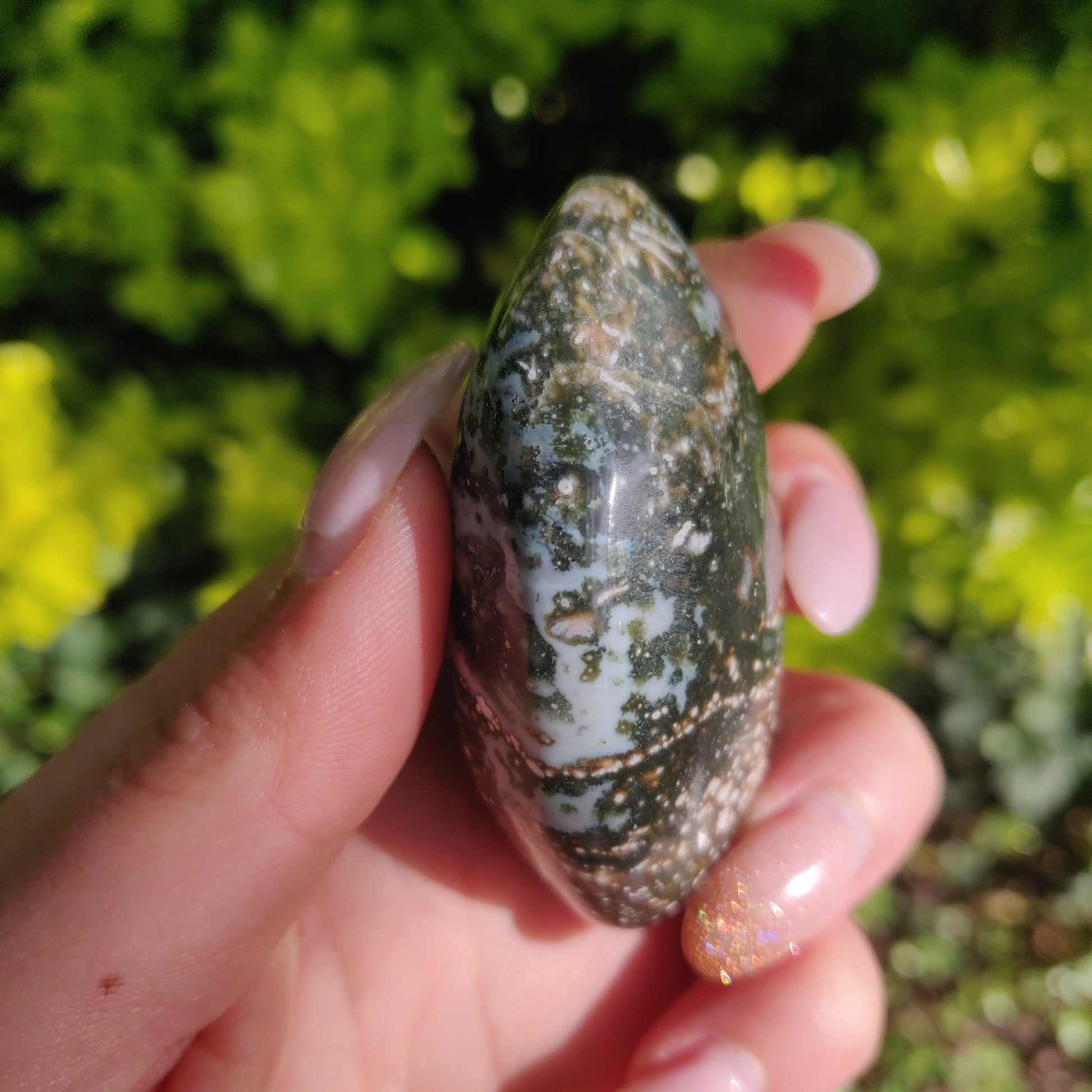 Ocean Jasper Palm Stone (#43) - Simply Affinity