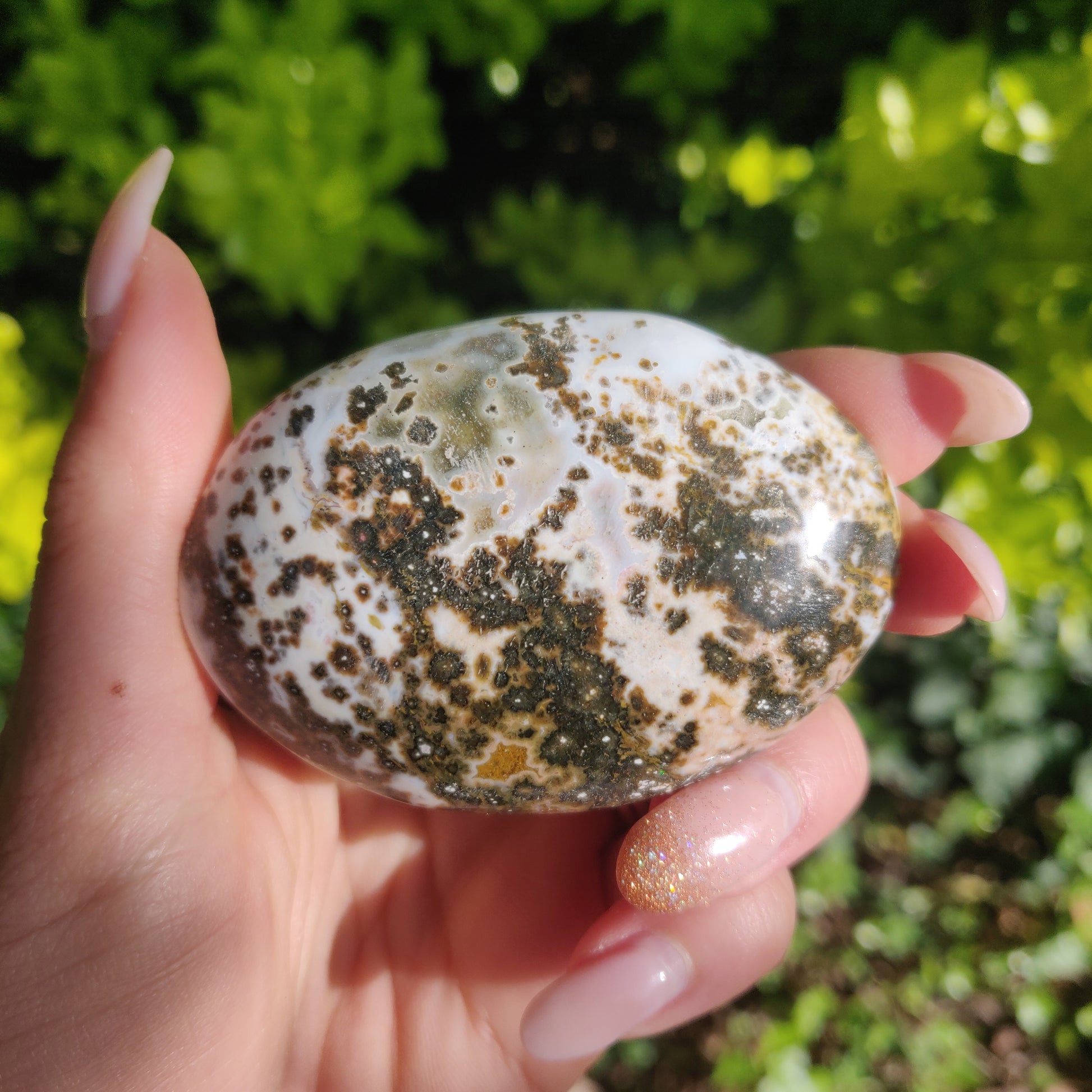Ocean Jasper Palm Stone (#66) - Simply Affinity