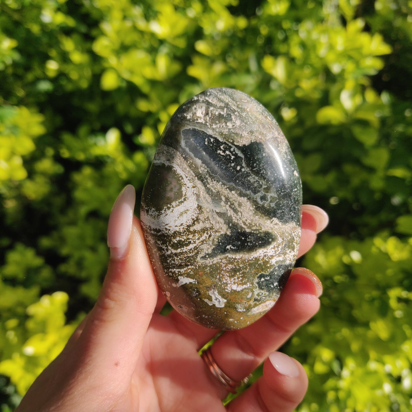 Ocean Jasper Palm Stone (#48) - Simply Affinity