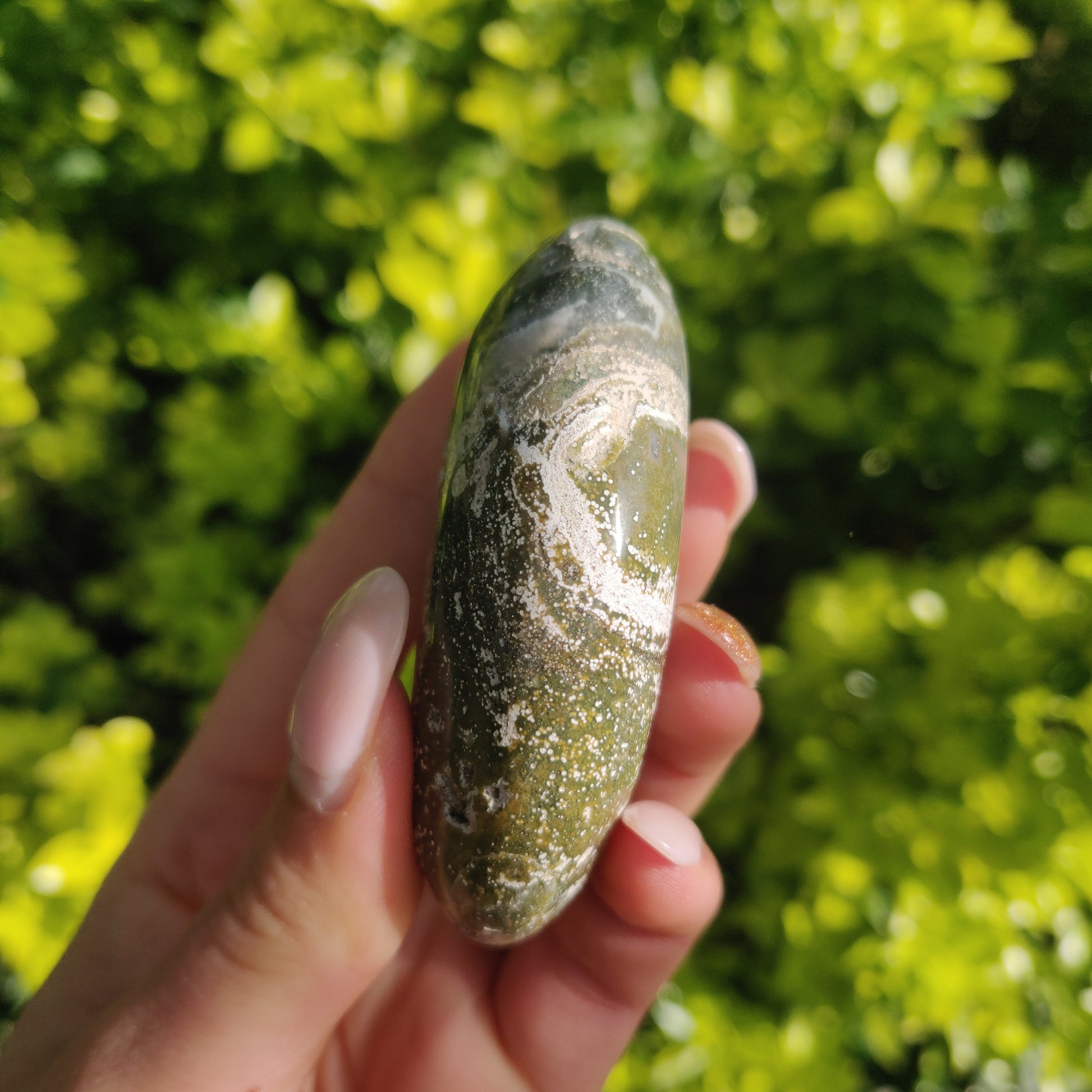 Ocean Jasper Palm Stone (#48) - Simply Affinity