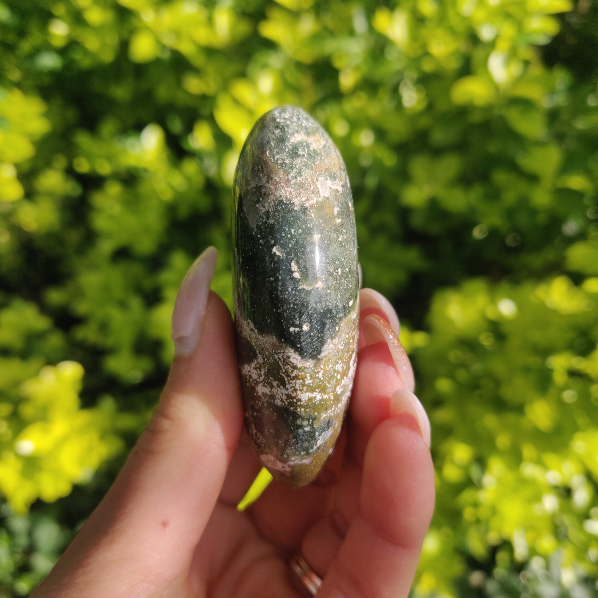 Ocean Jasper Palm Stone (#48) - Simply Affinity