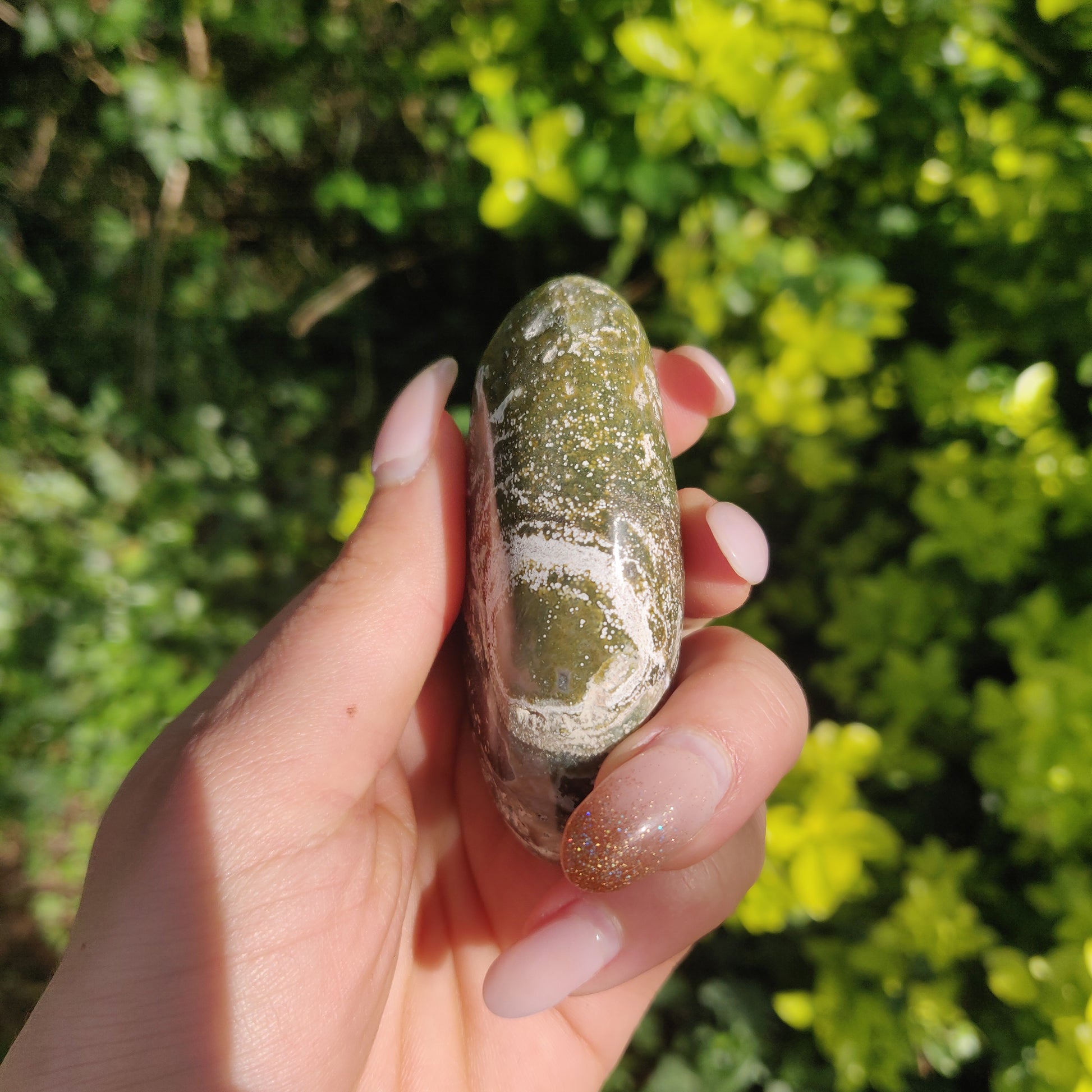 Ocean Jasper Palm Stone (#48) - Simply Affinity