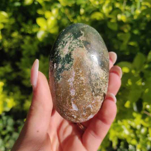 Ocean Jasper Palm Stone (#56) - Simply Affinity