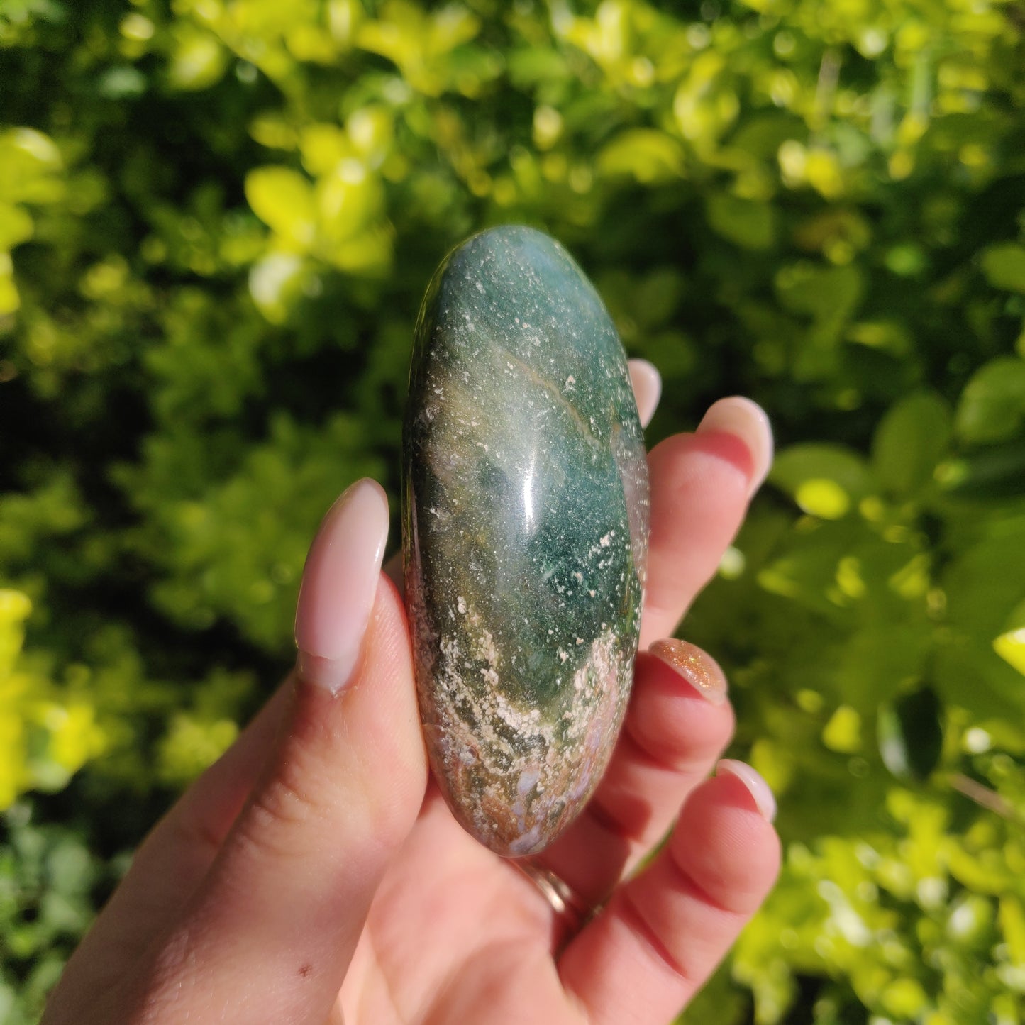 Ocean Jasper Palm Stone (#56) - Simply Affinity