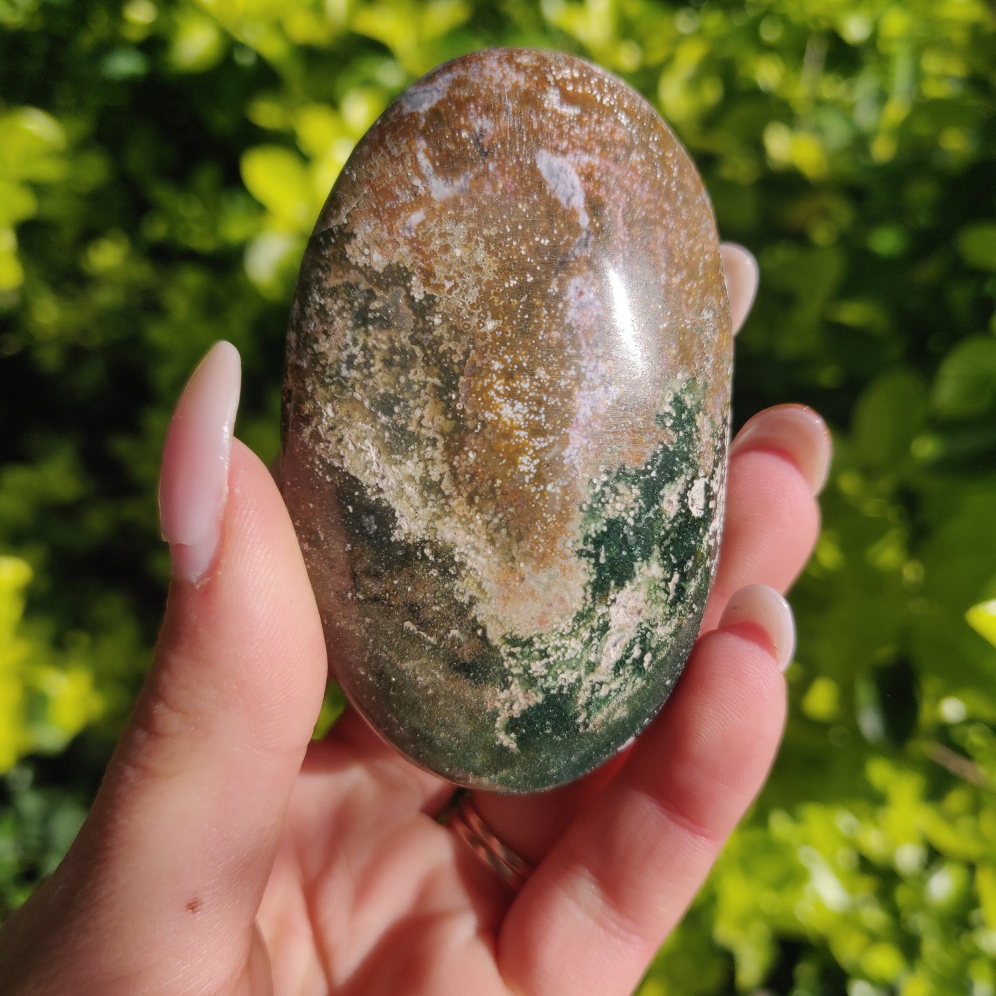 Ocean Jasper Palm Stone (#56) - Simply Affinity