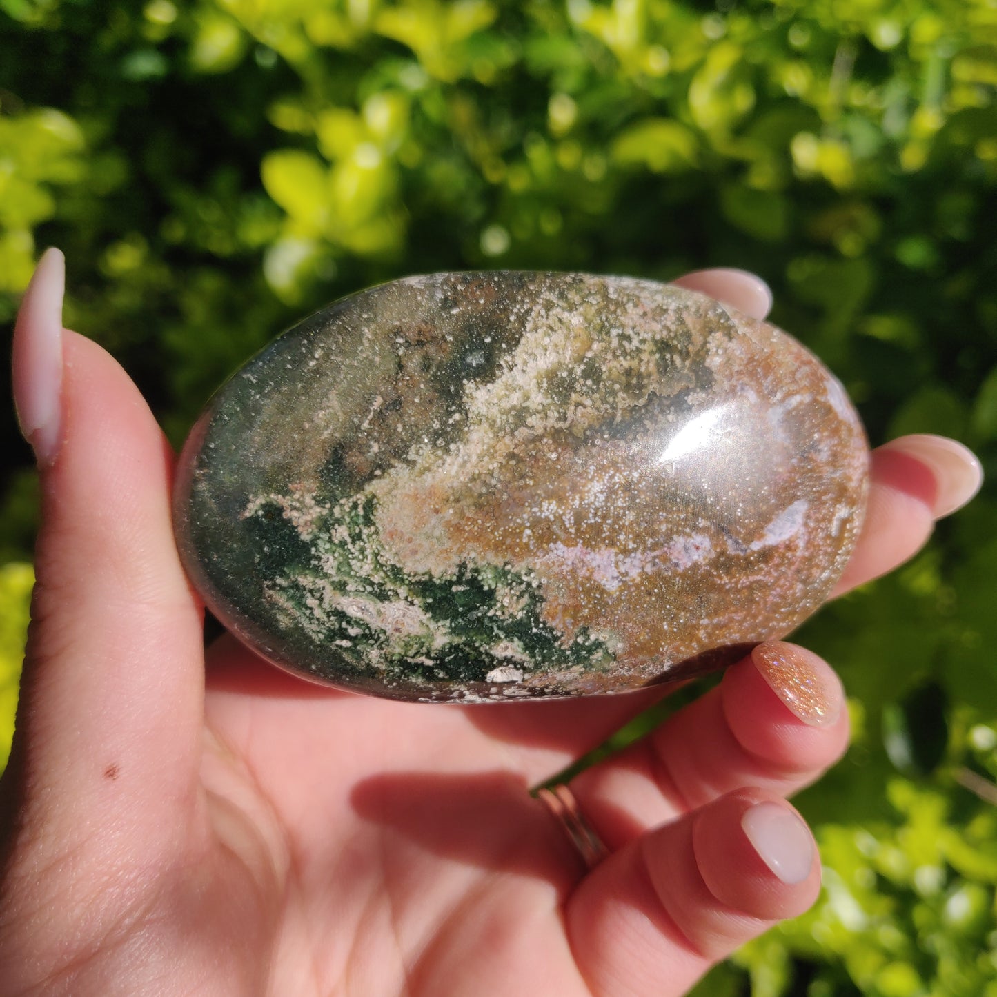 Ocean Jasper Palm Stone (#56) - Simply Affinity