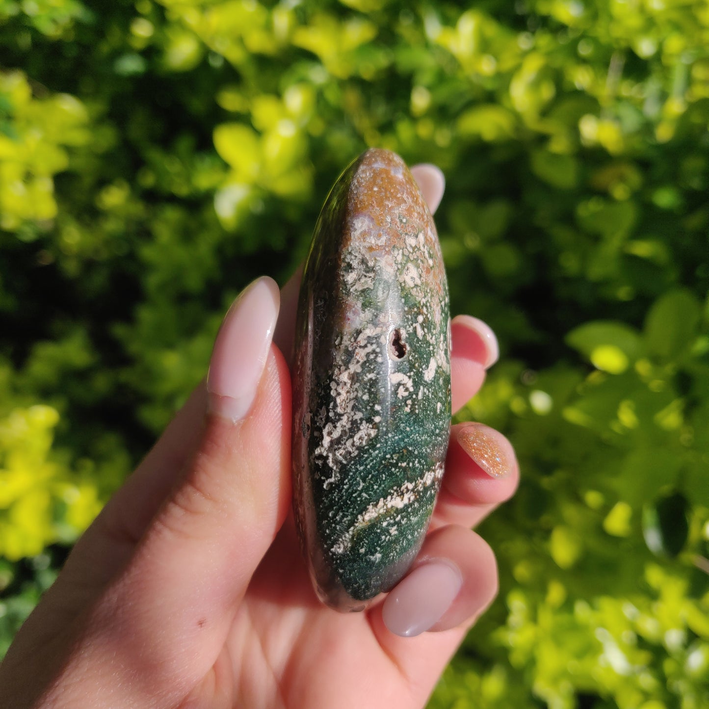 Ocean Jasper Palm Stone (#56) - Simply Affinity