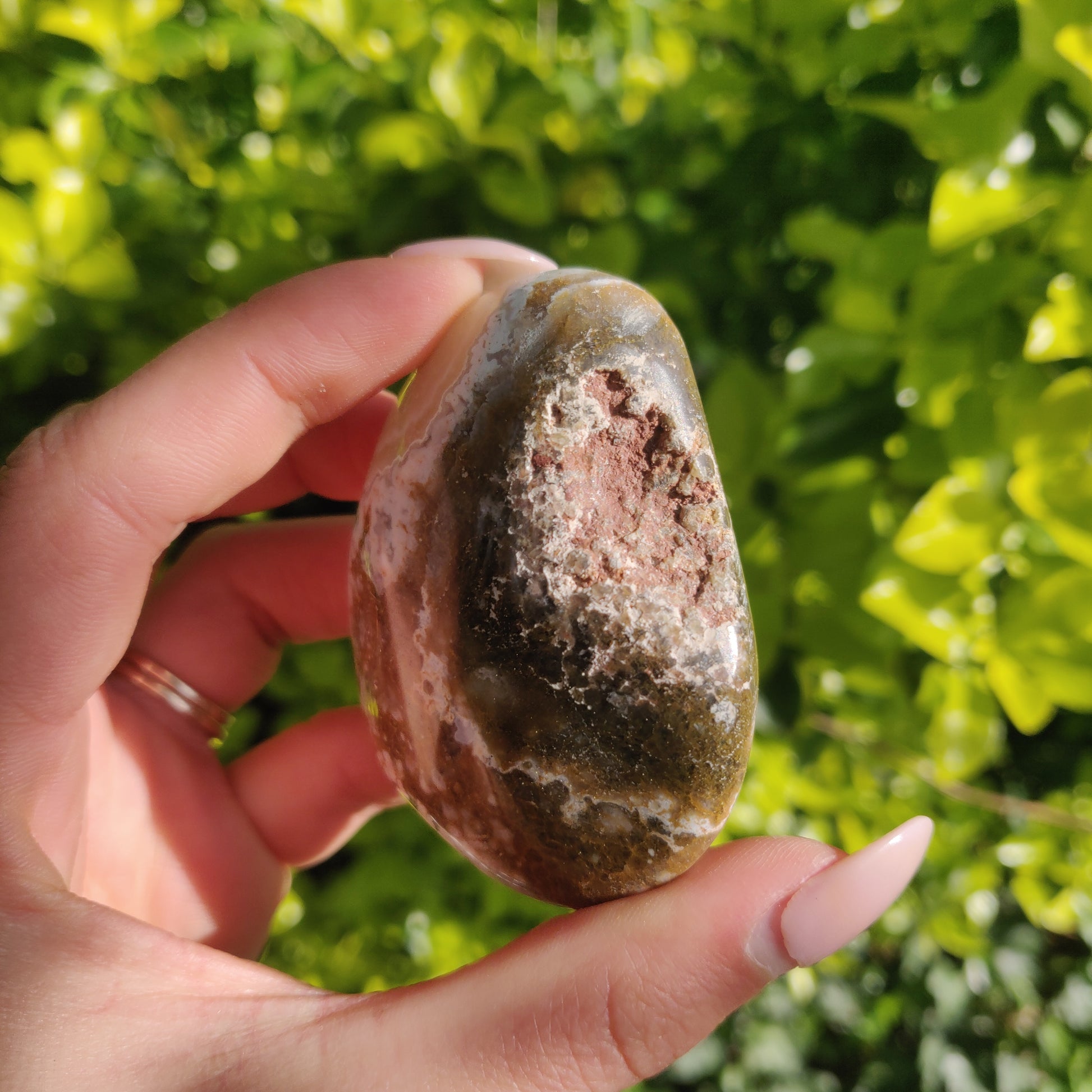 Ocean Jasper Palm Stone (#61) - Simply Affinity