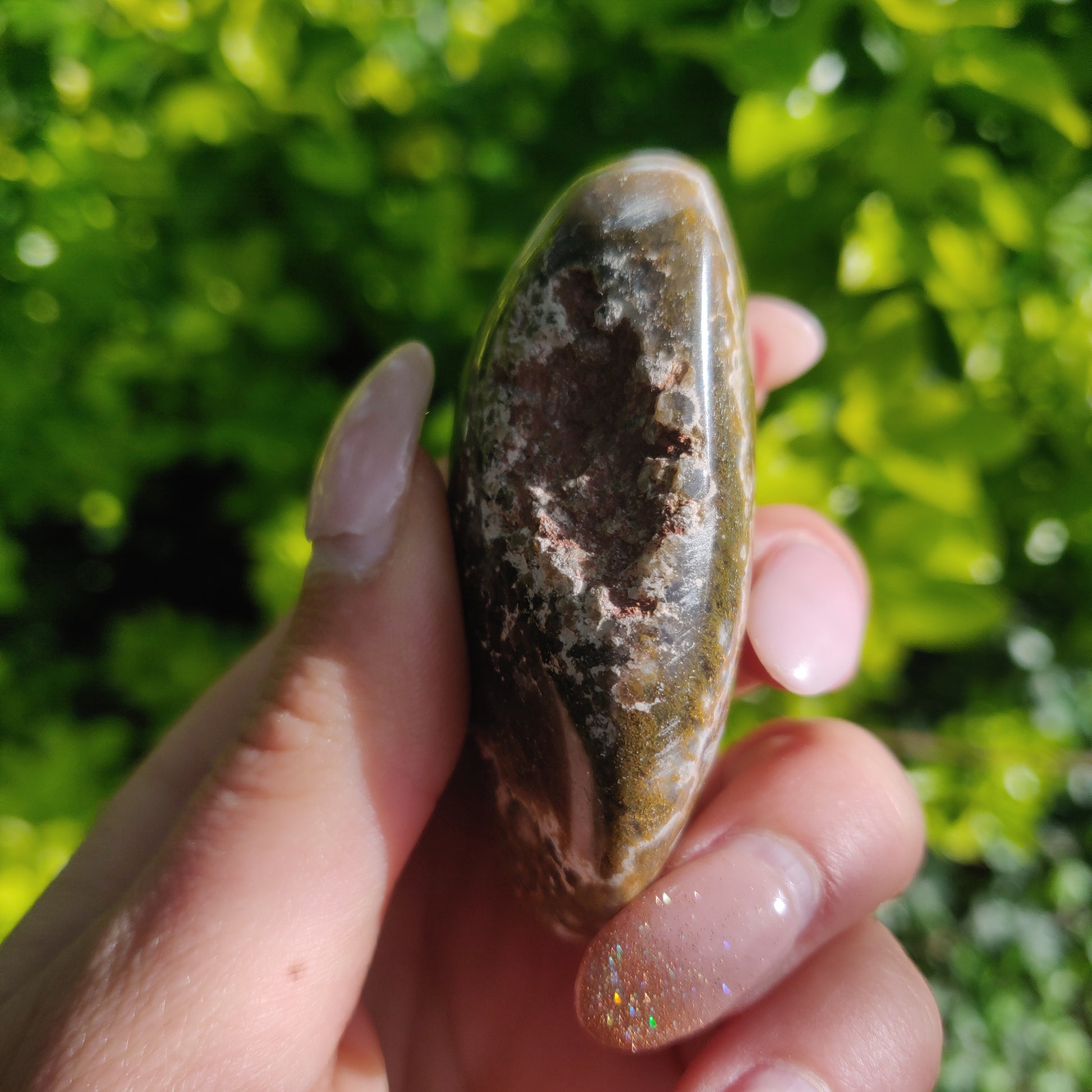 Ocean Jasper Palm Stone (#61) - Simply Affinity