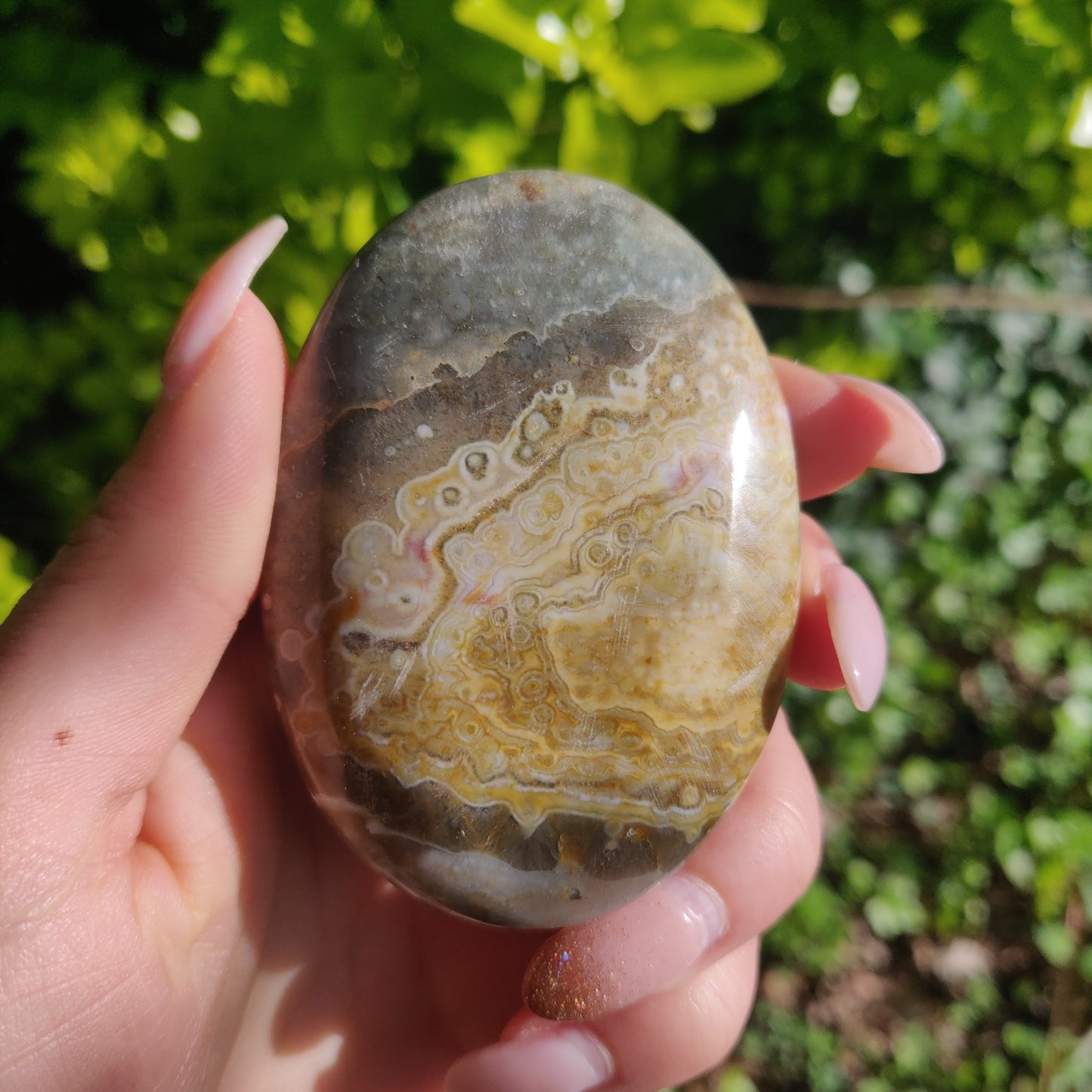 Ocean Jasper Palm Stone (#62) - Simply Affinity