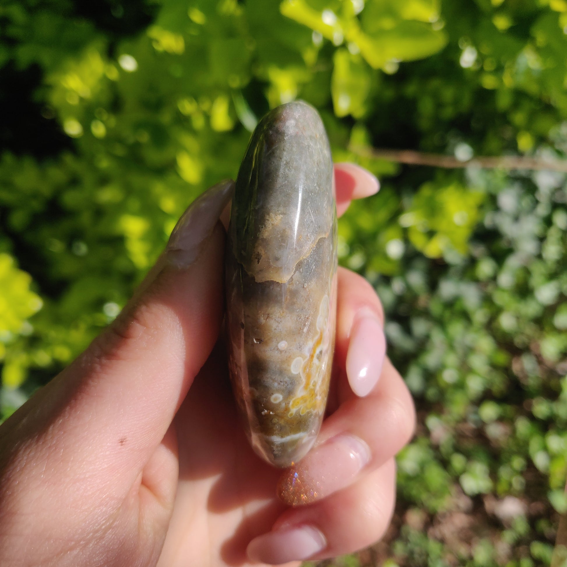 Ocean Jasper Palm Stone (#62) - Simply Affinity