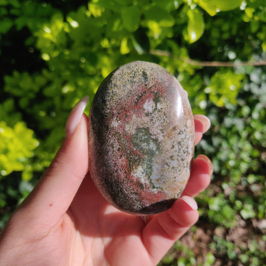 Ocean Jasper Palm Stone (#63) - Simply Affinity