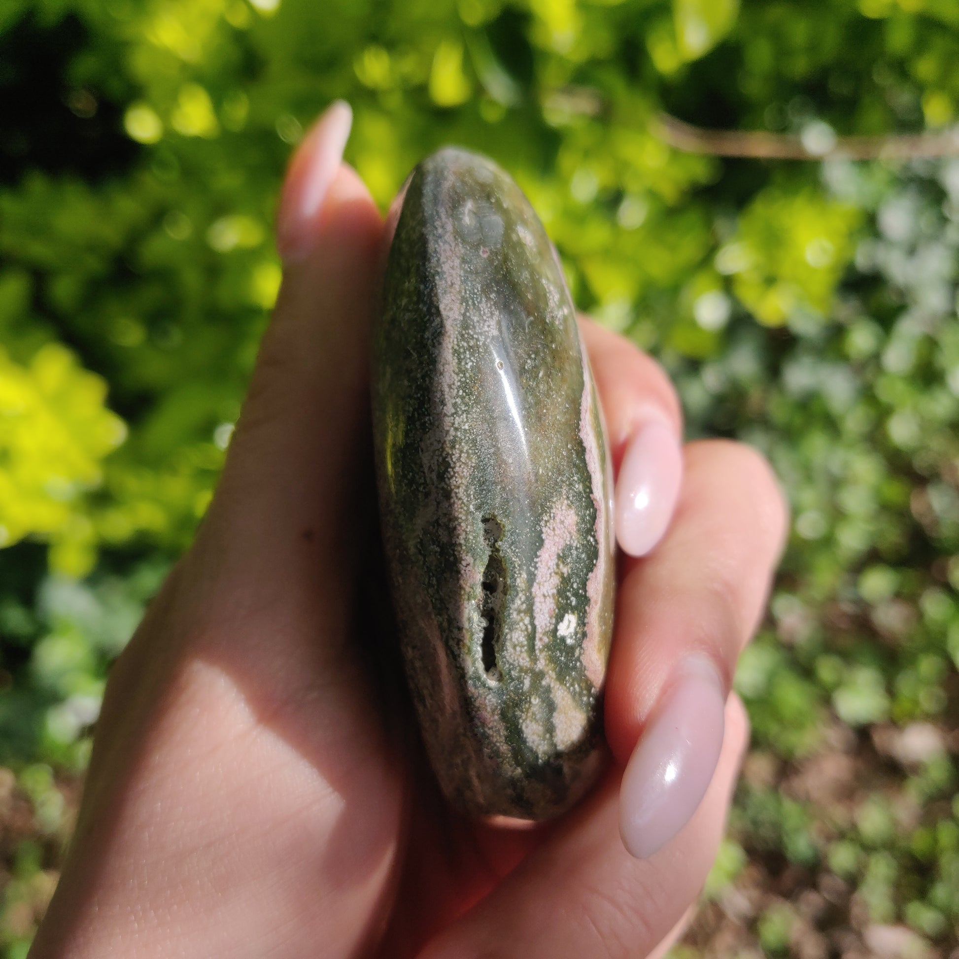 Ocean Jasper Palm Stone (#63) - Simply Affinity