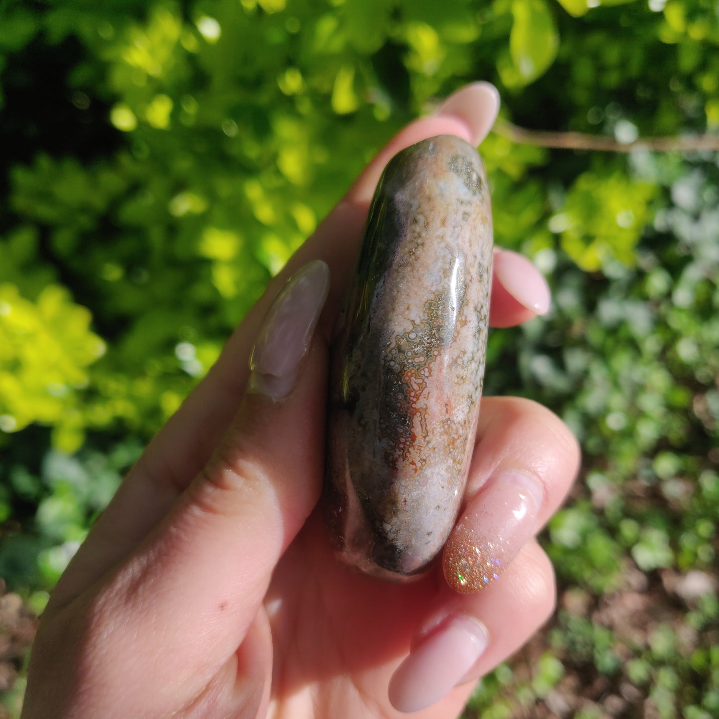 Ocean Jasper Palm Stone (#63) - Simply Affinity