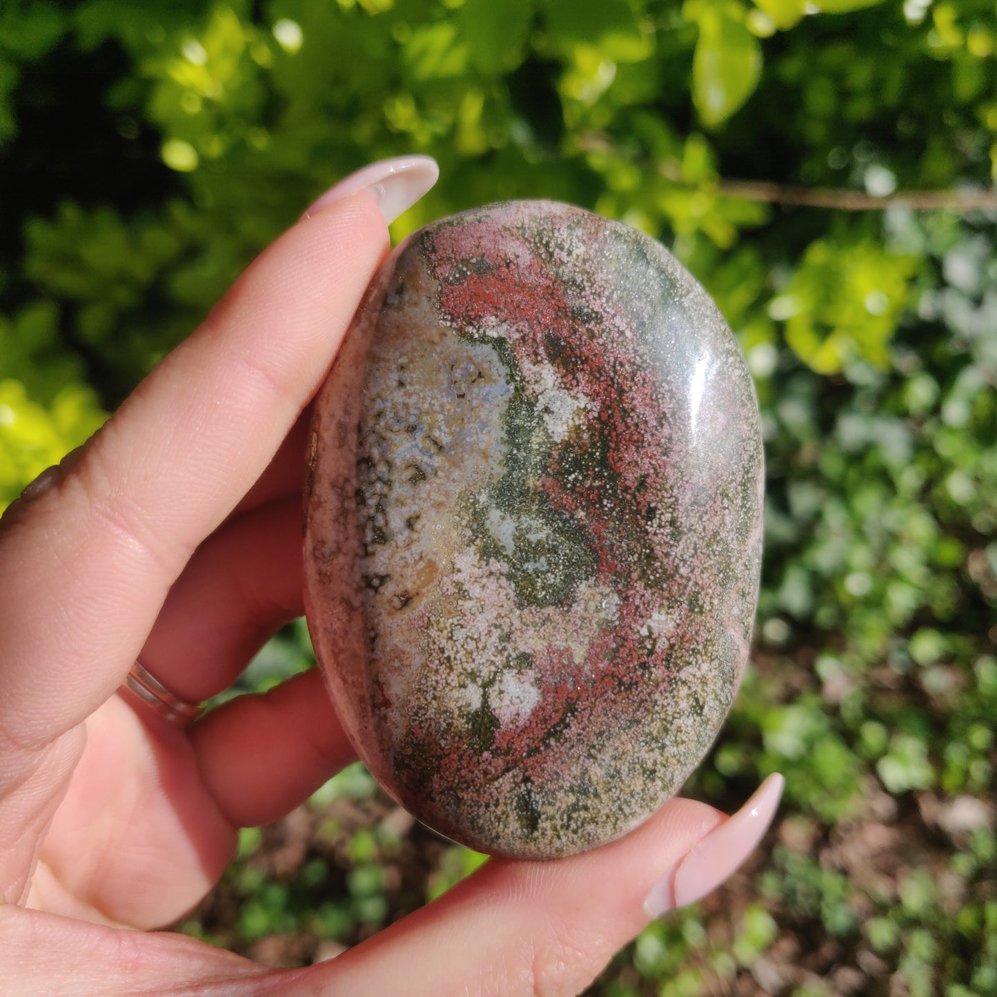 Ocean Jasper Palm Stone (#63) - Simply Affinity