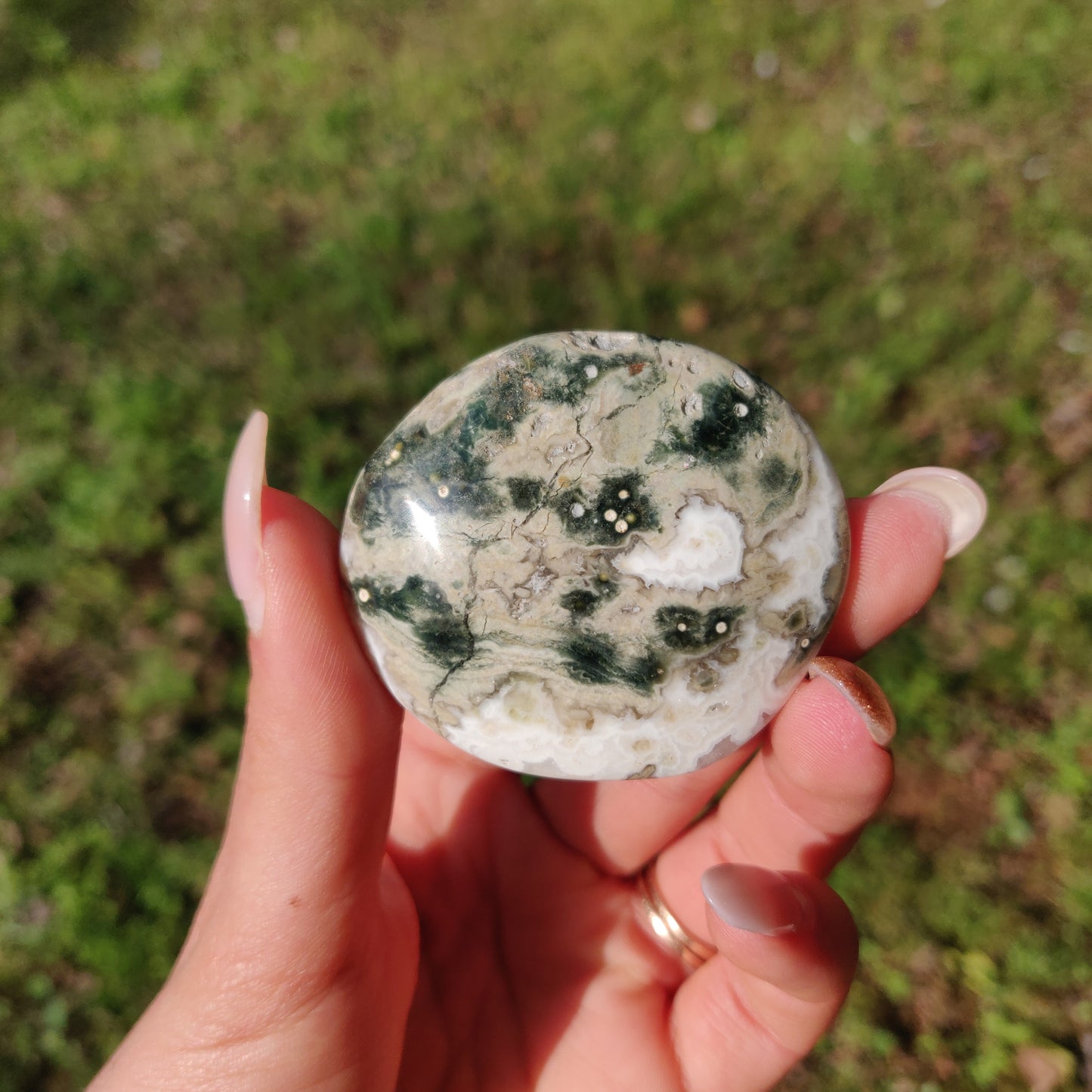 Ocean Jasper Palm Stone (#65) - Simply Affinity