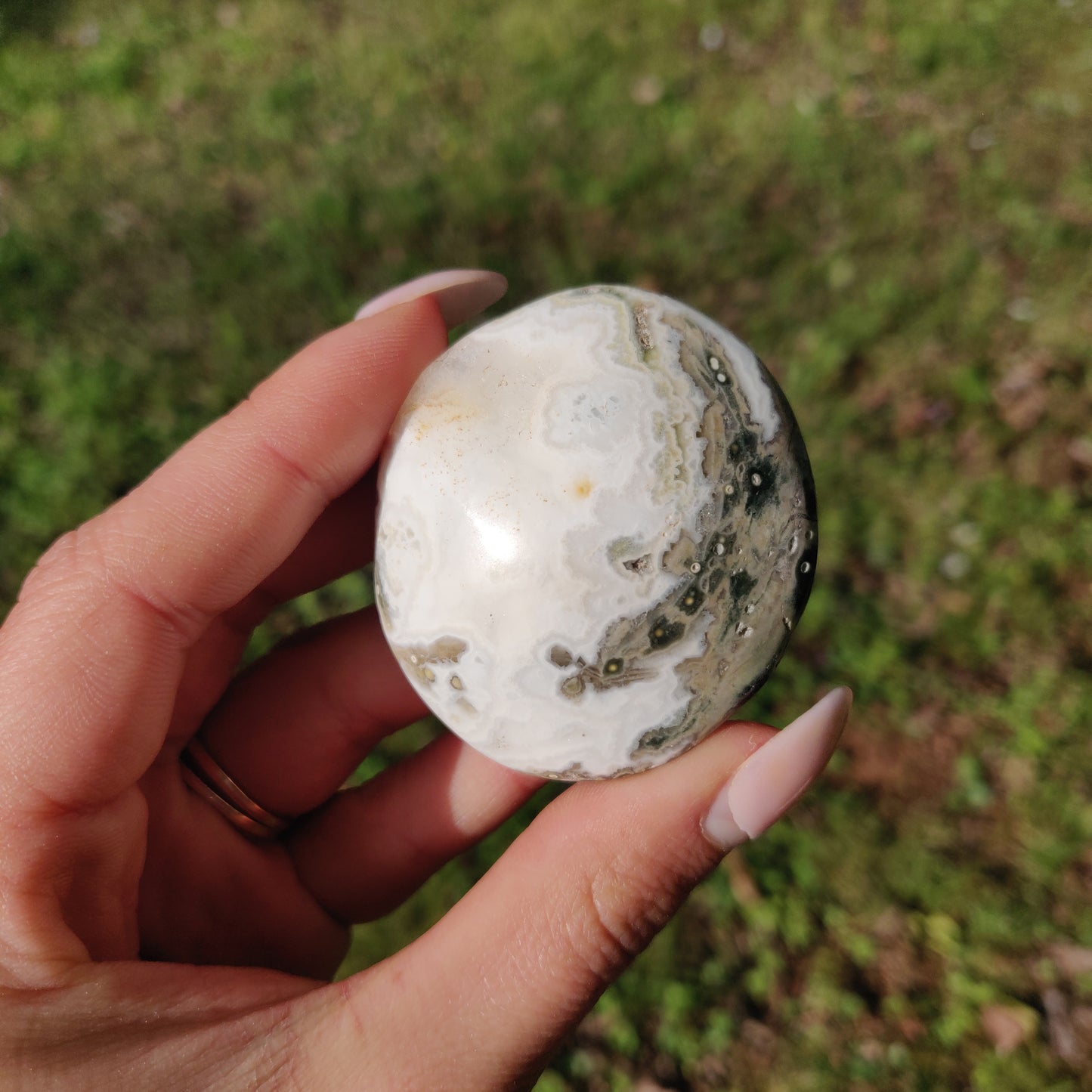Ocean Jasper Palm Stone (#65) - Simply Affinity