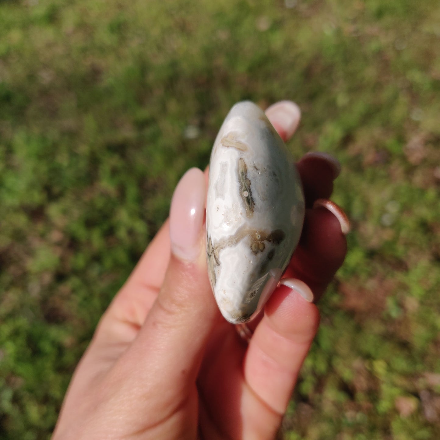 Ocean Jasper Palm Stone (#65) - Simply Affinity