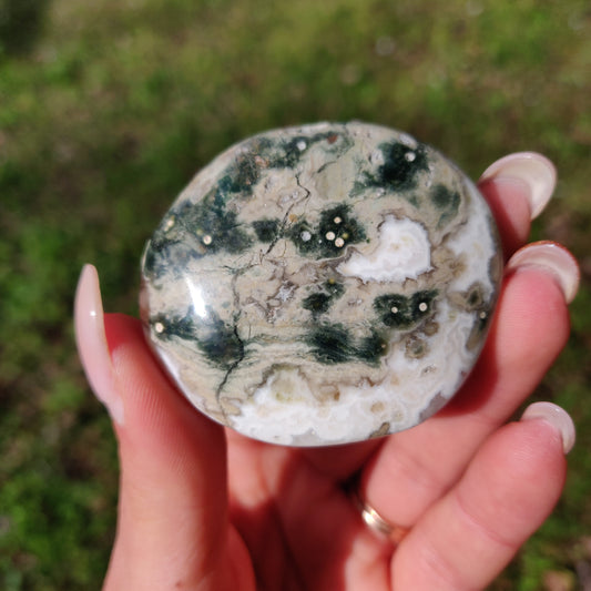 Ocean Jasper Palm Stone (#65) - Simply Affinity