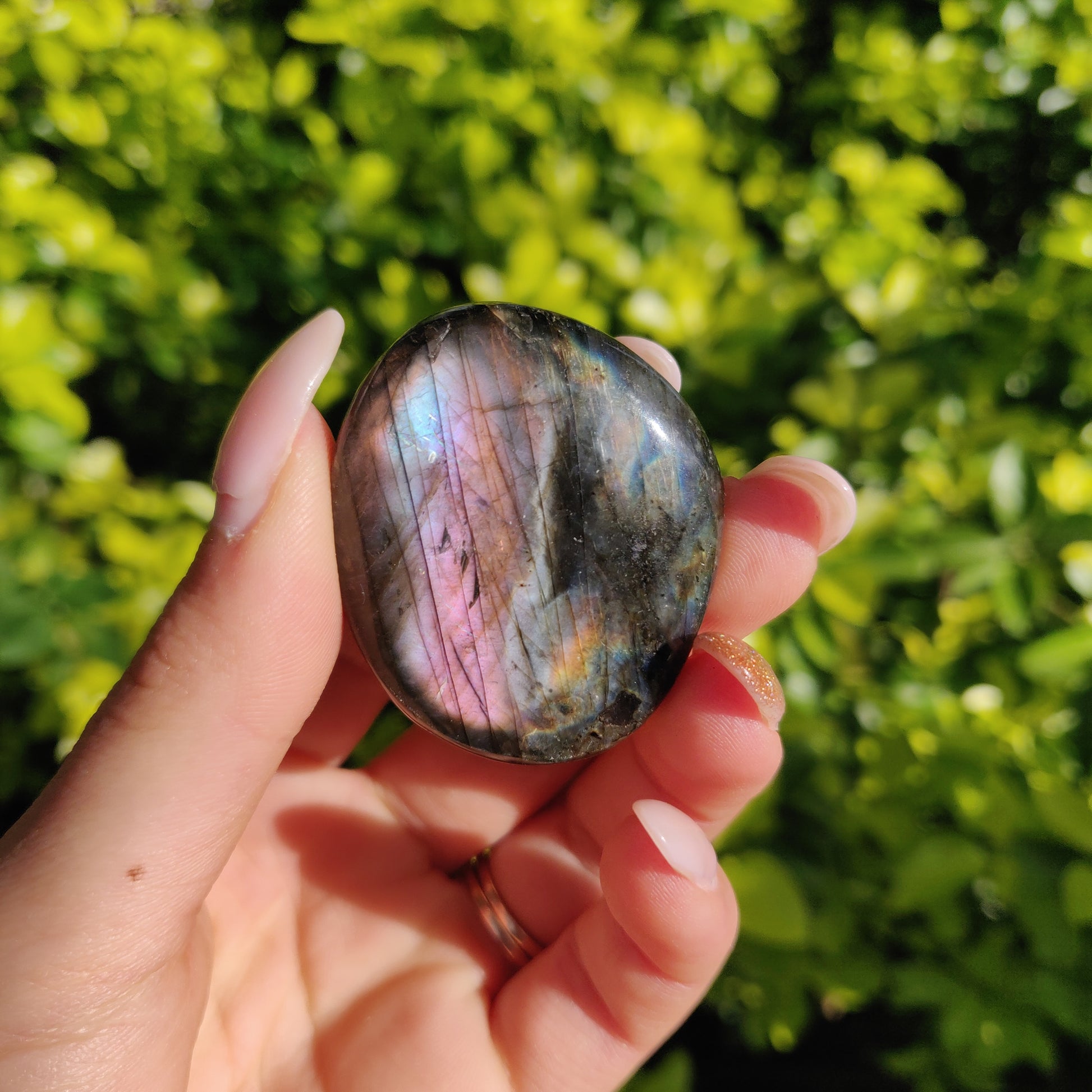 Labradorite Palm Stone (#286) - Simply Affinity