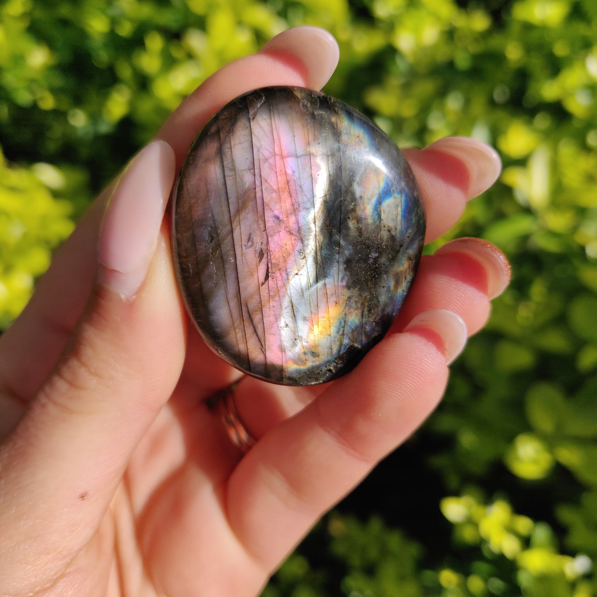 Labradorite Palm Stone (#286) - Simply Affinity