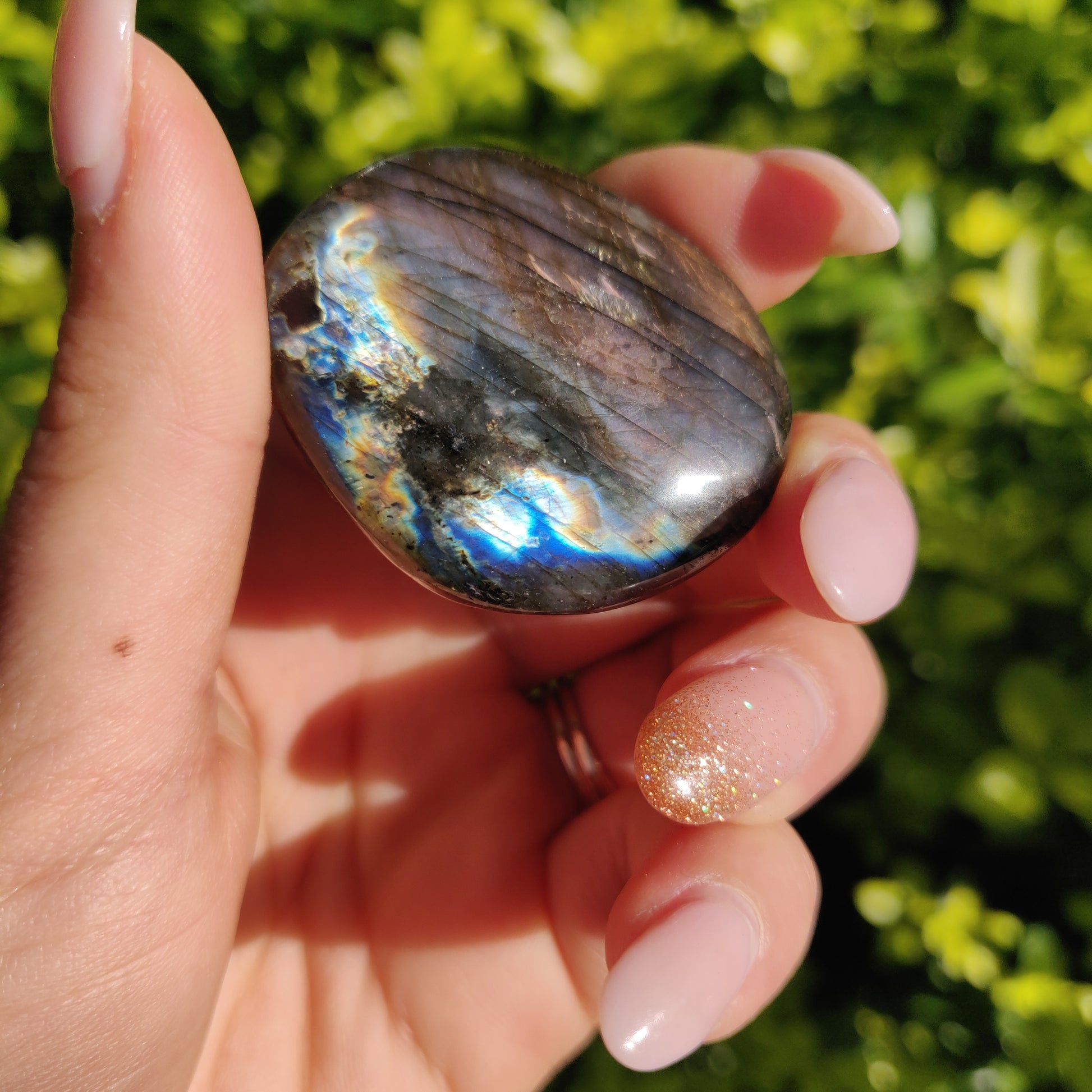 Labradorite Palm Stone (#286) - Simply Affinity