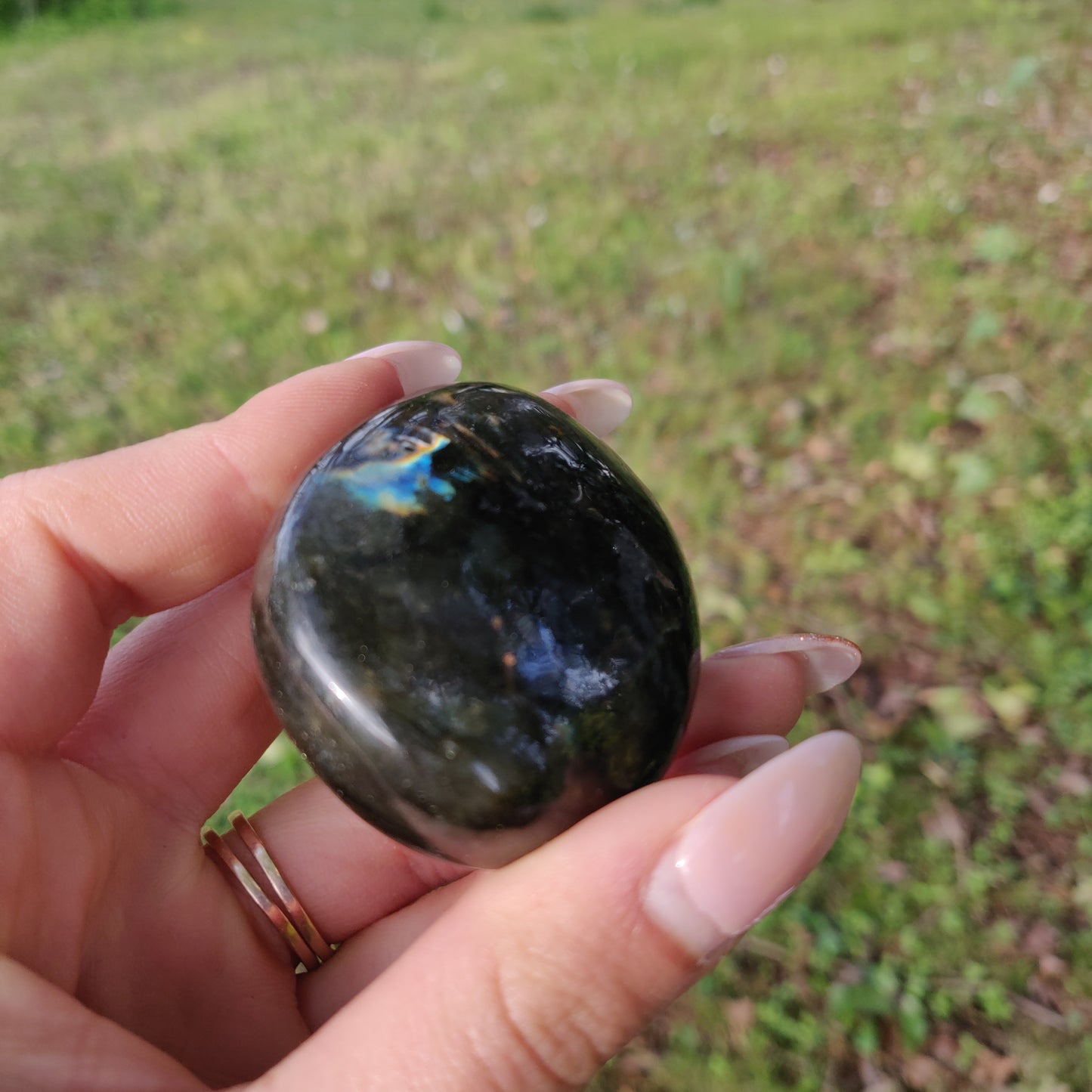 Labradorite Palm Stone (#66) - Simply Affinity
