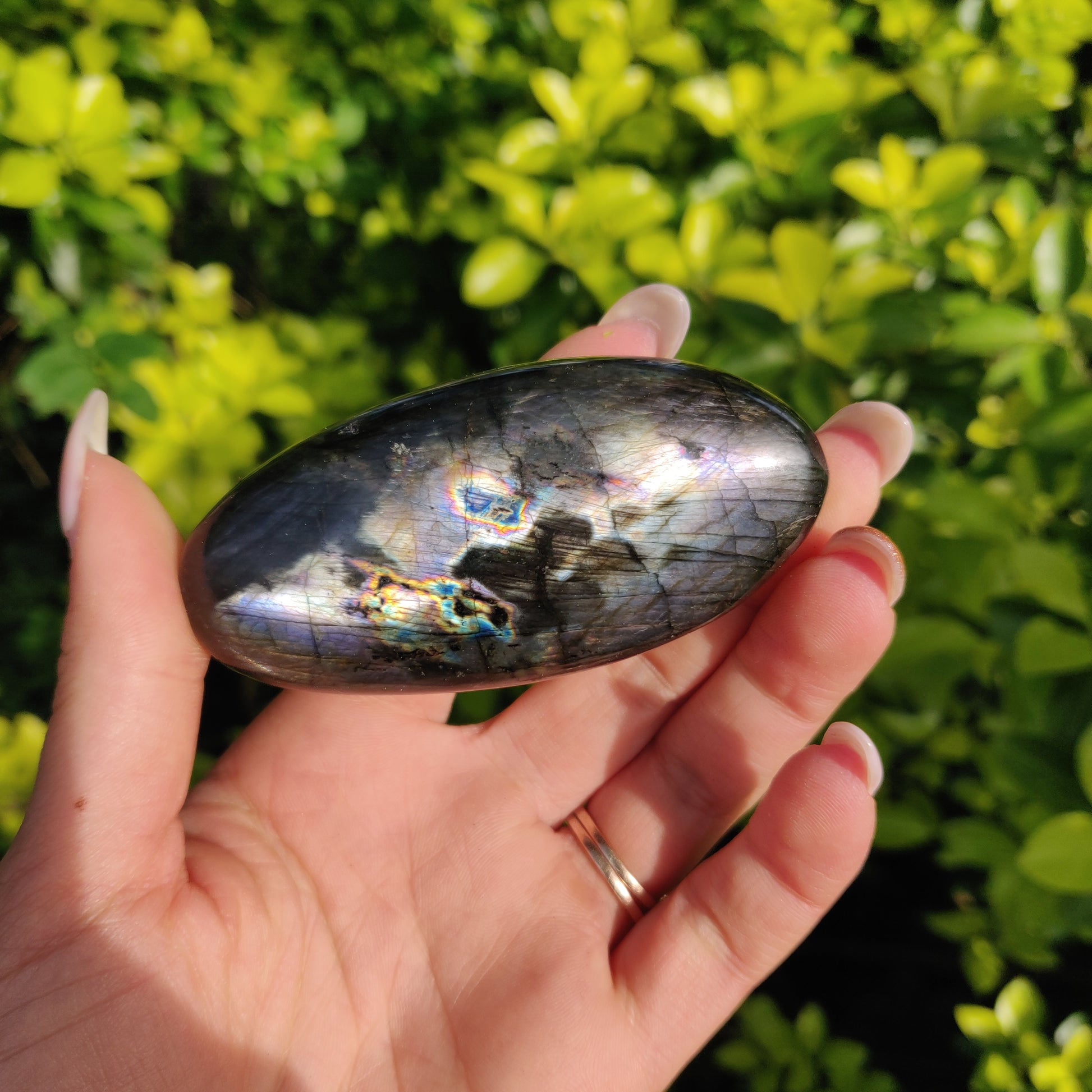Labradorite Palm Stone (#80) - Simply Affinity