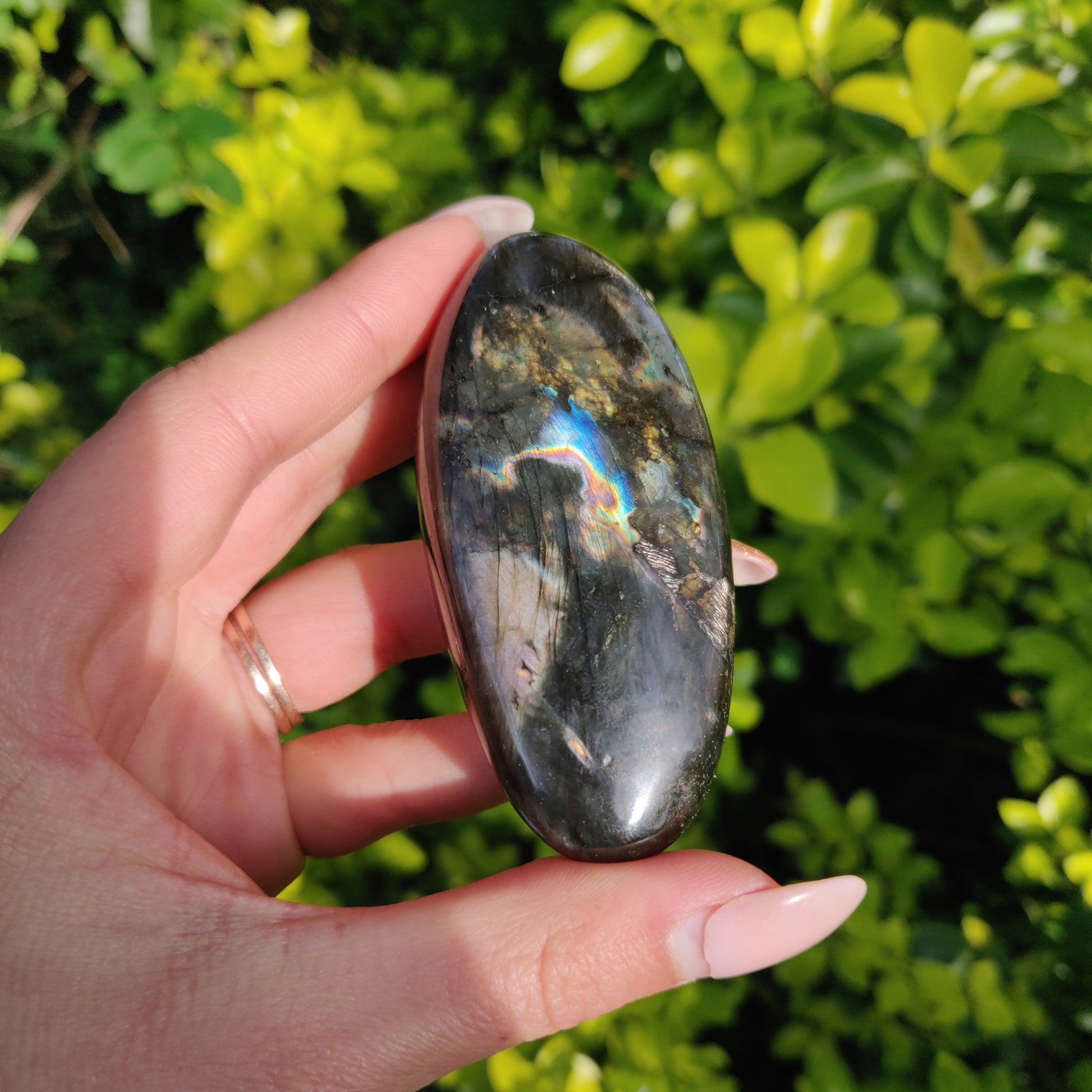 Labradorite Palm Stone (#80) - Simply Affinity