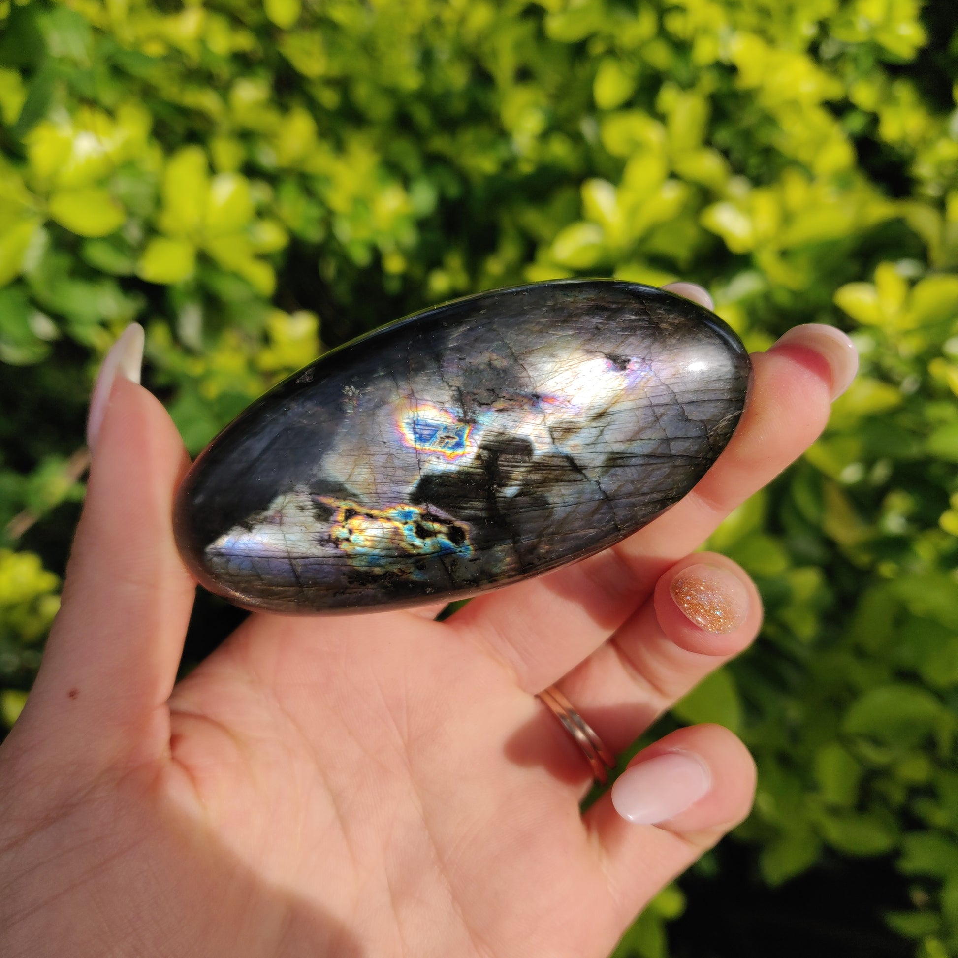 Labradorite Palm Stone (#80) - Simply Affinity