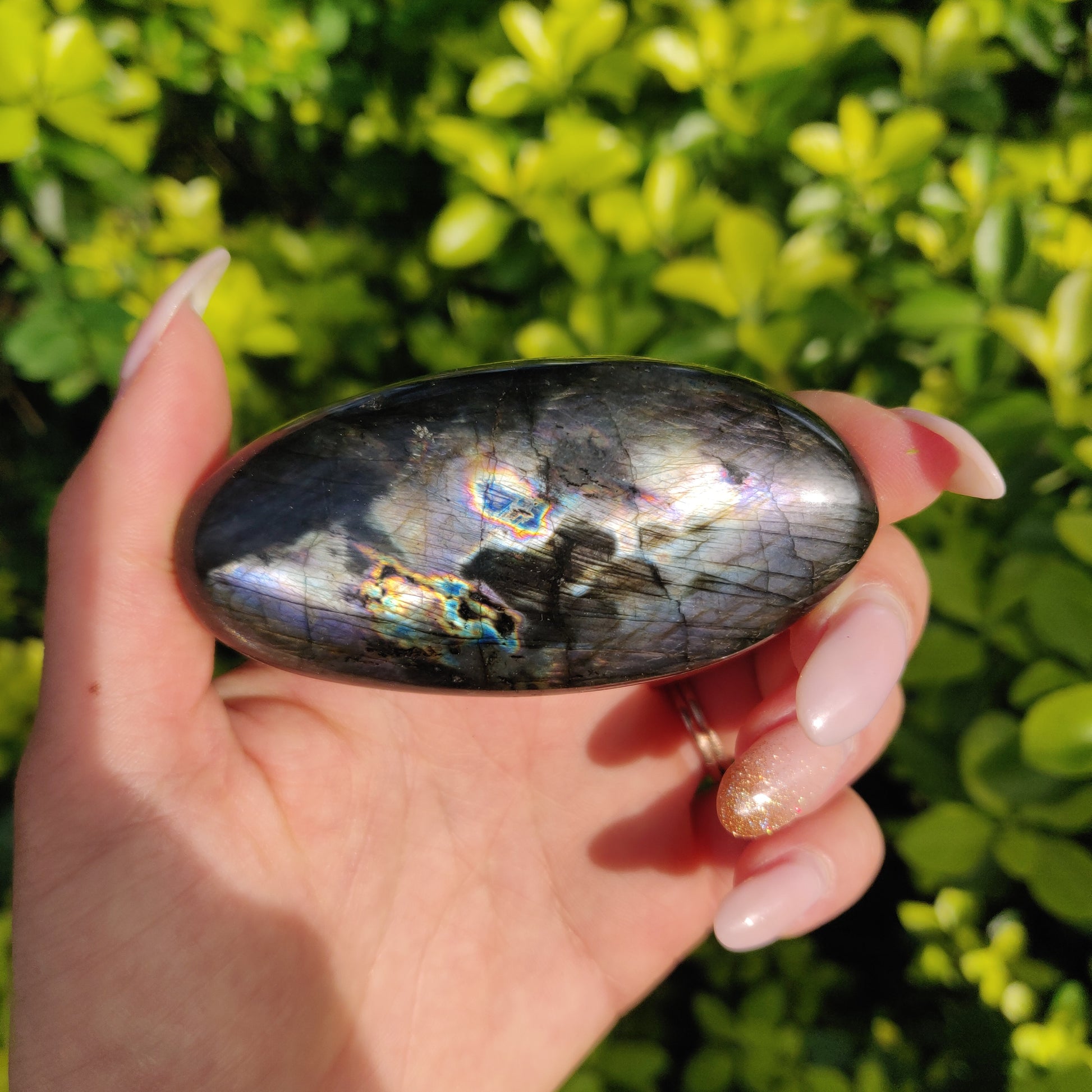 Labradorite Palm Stone (#80) - Simply Affinity