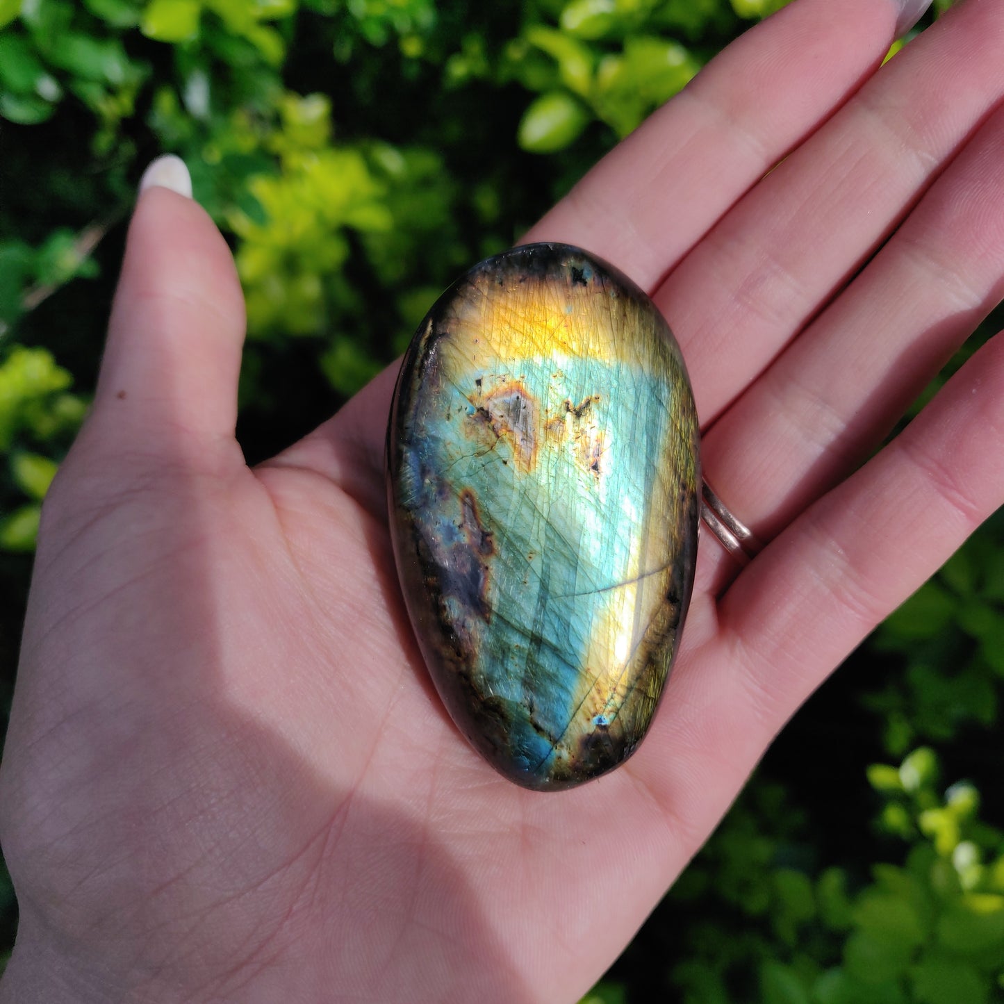 Labradorite Palm Stone (#129) - Simply Affinity