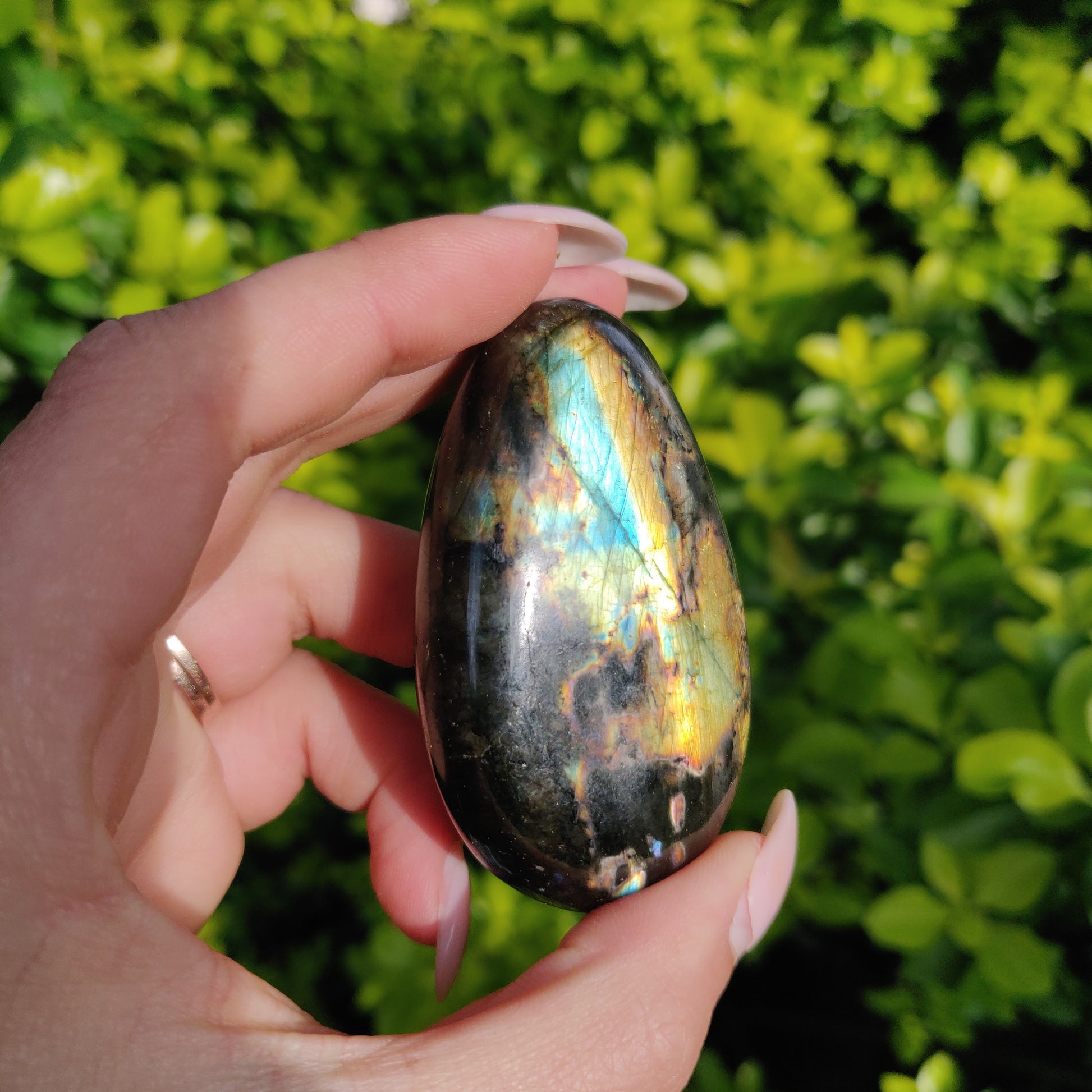 Labradorite Palm Stone (#129) - Simply Affinity