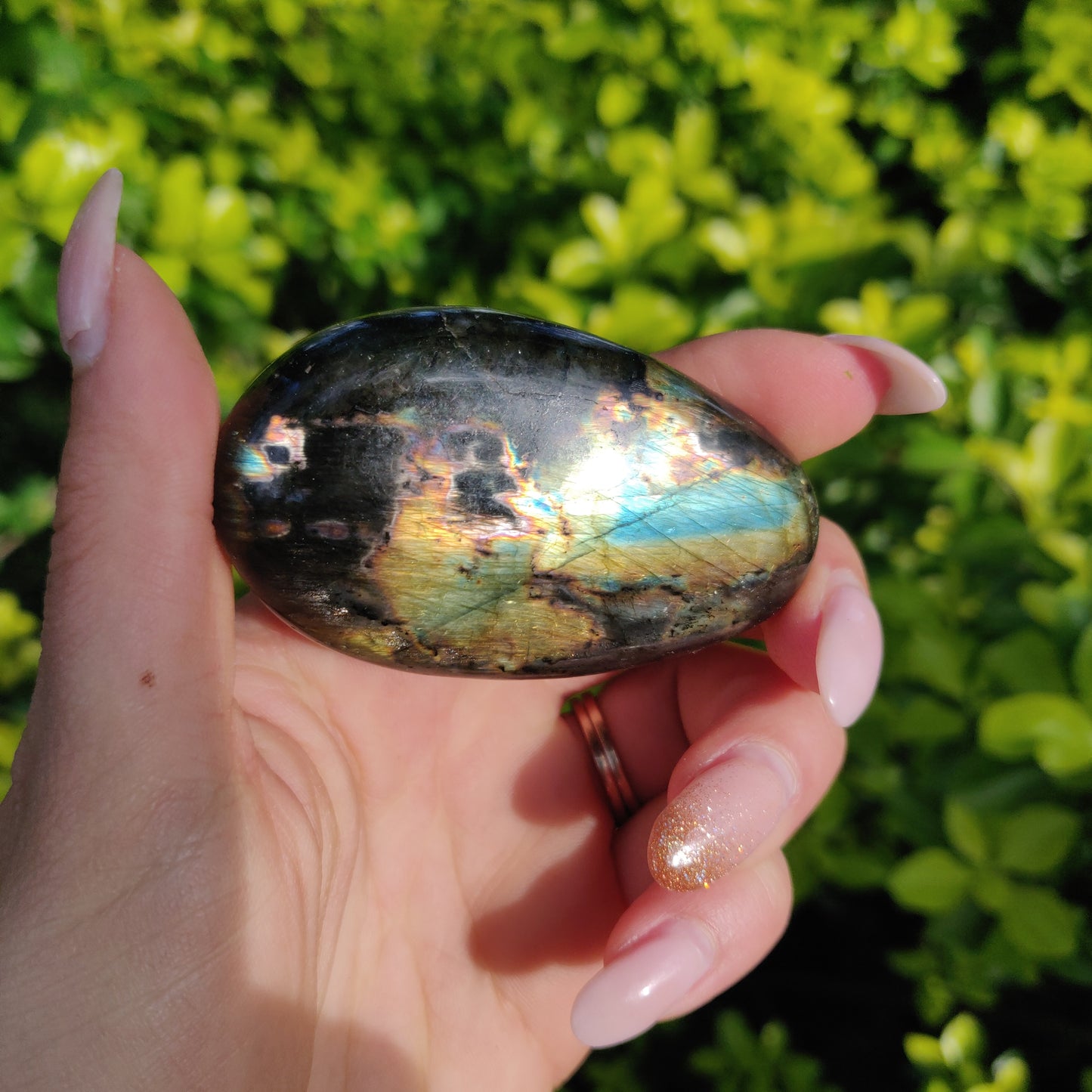Labradorite Palm Stone (#129) - Simply Affinity