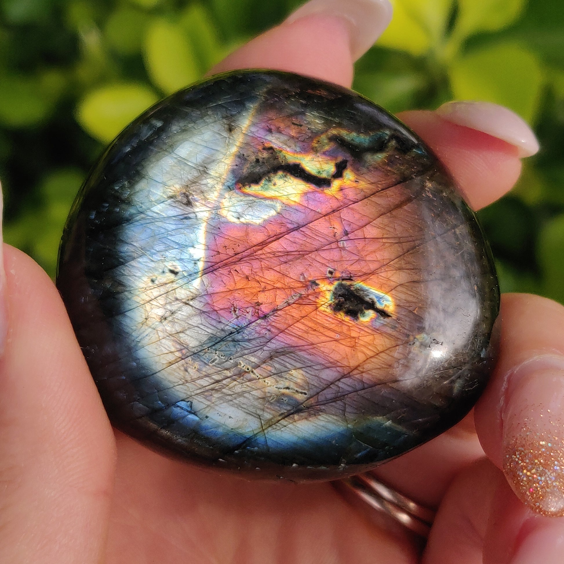 Labradorite Palm Stone (#283) - Simply Affinity