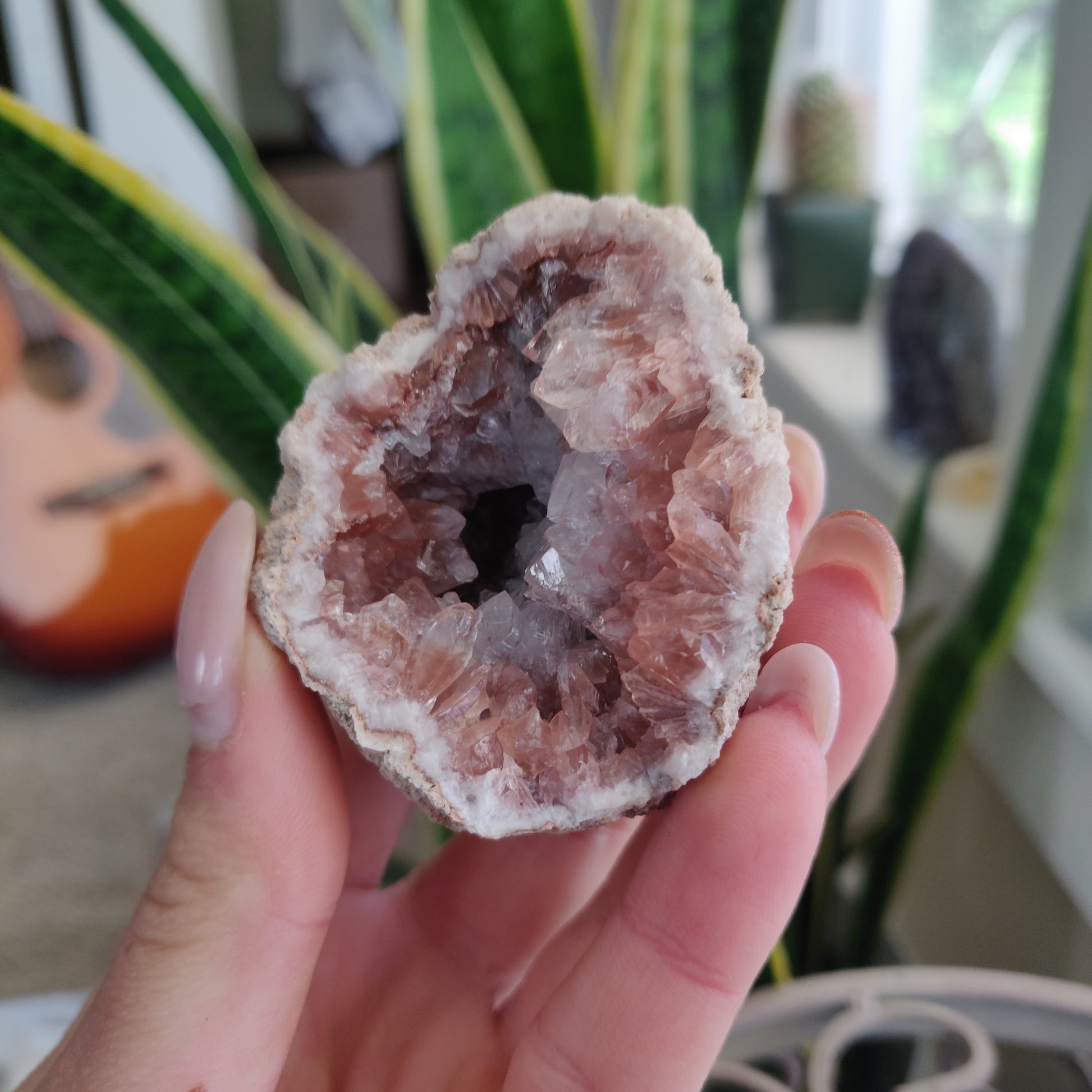 Pink Amethyst Geode (#1A) - Simply Affinity