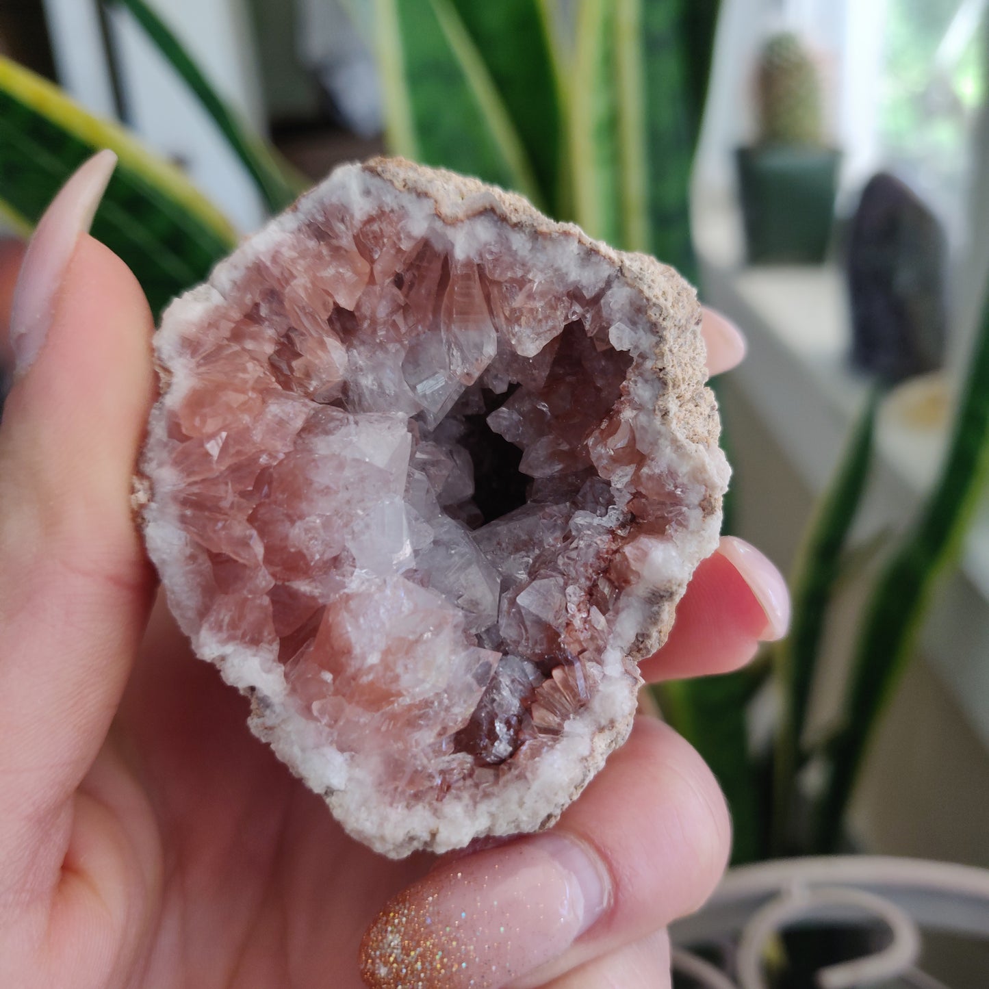 Pink Amethyst Geode (#1A) - Simply Affinity