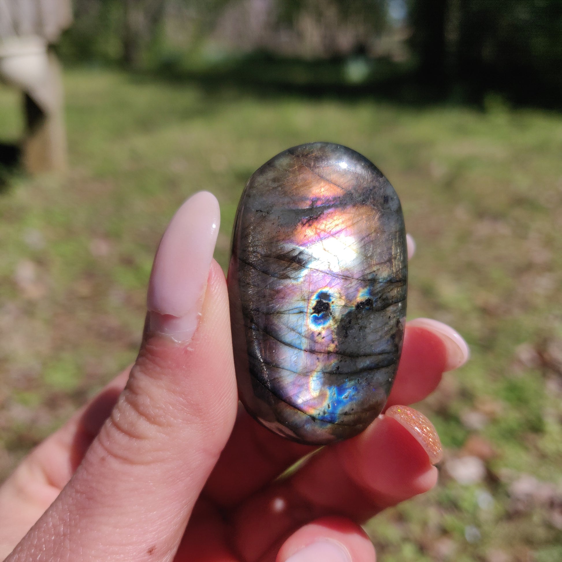 Labradorite Palm Stone (#289) - Simply Affinity