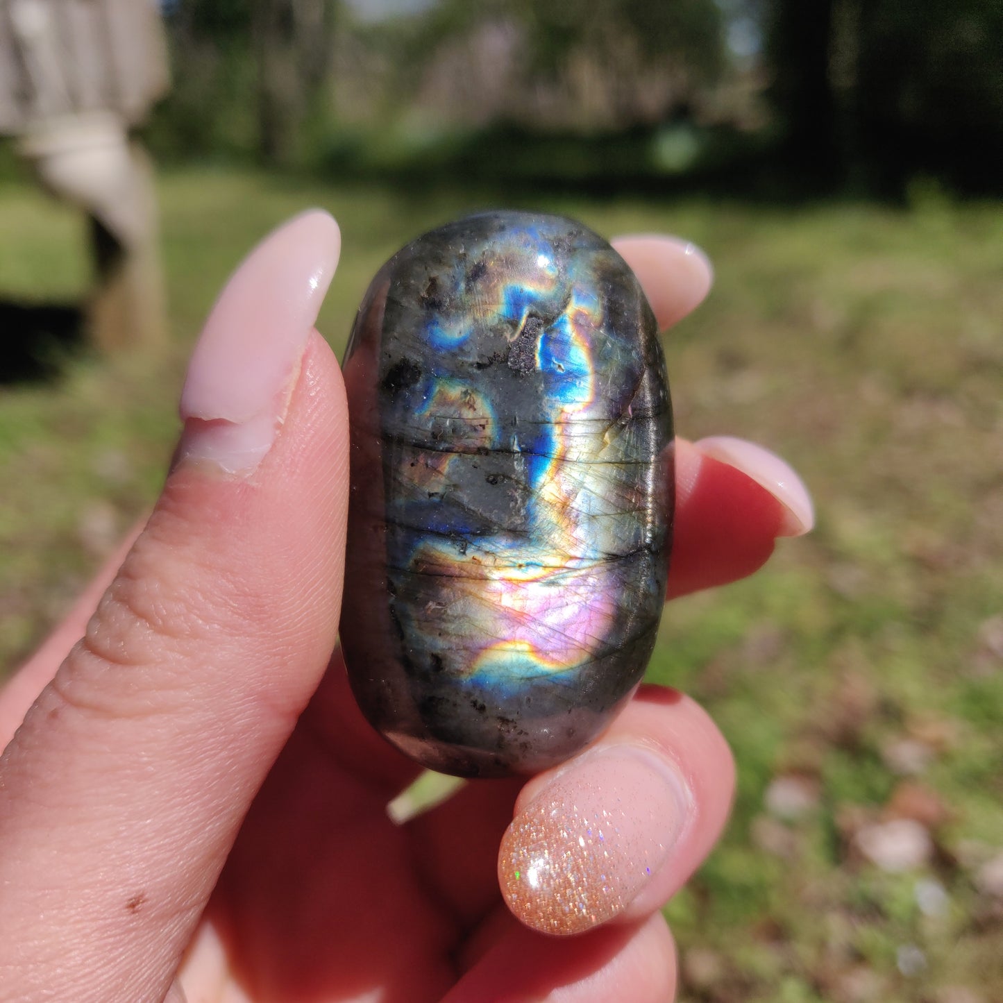 Labradorite Palm Stone (#289) - Simply Affinity