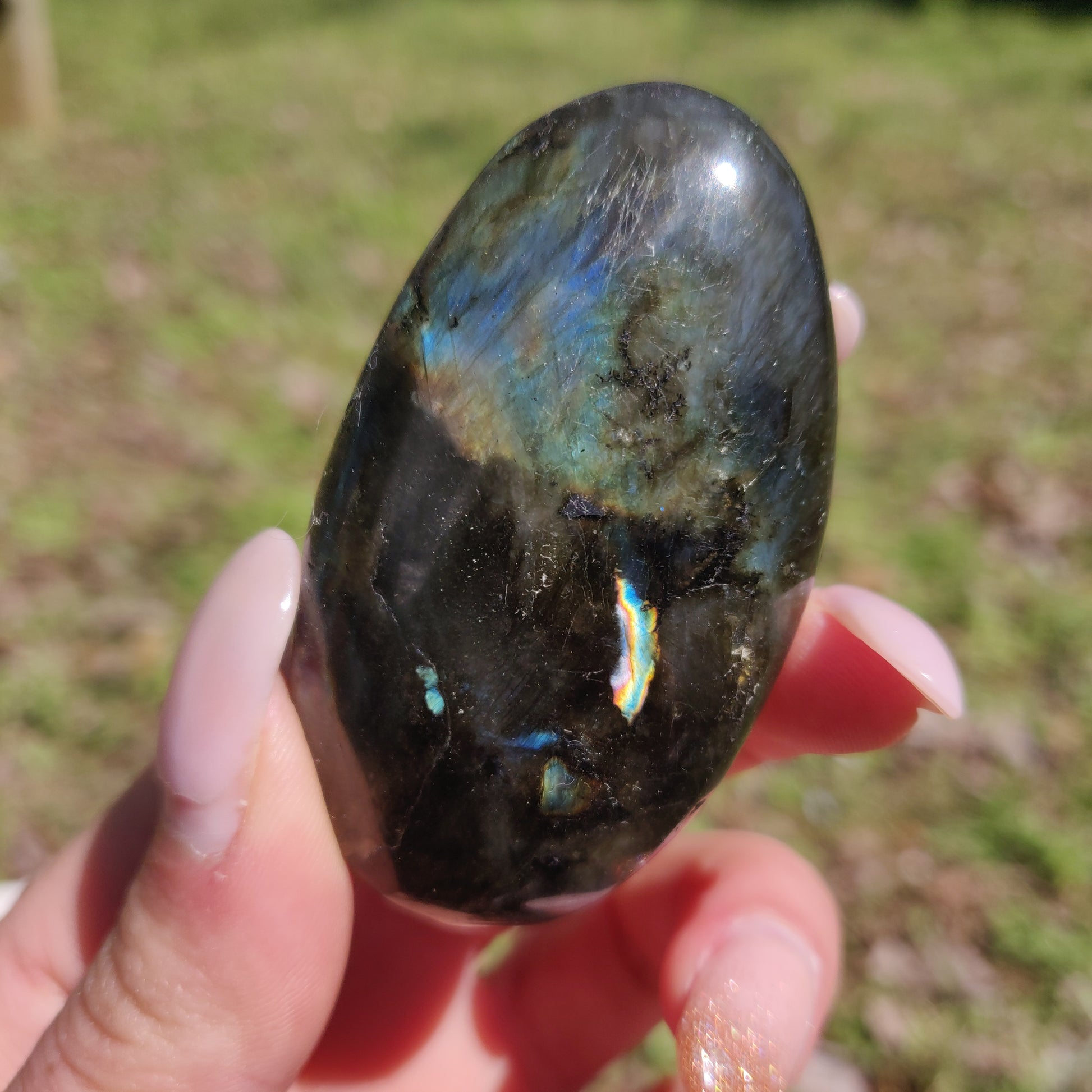Labradorite Palm Stone (#291) - Simply Affinity