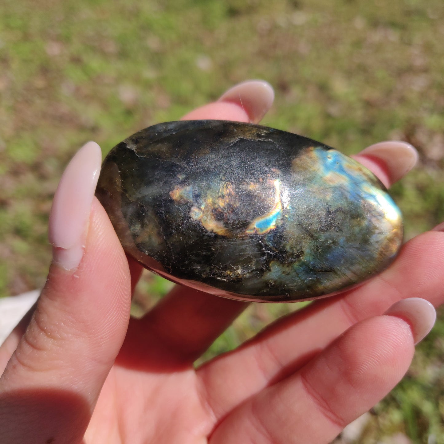Labradorite Palm Stone (#291) - Simply Affinity