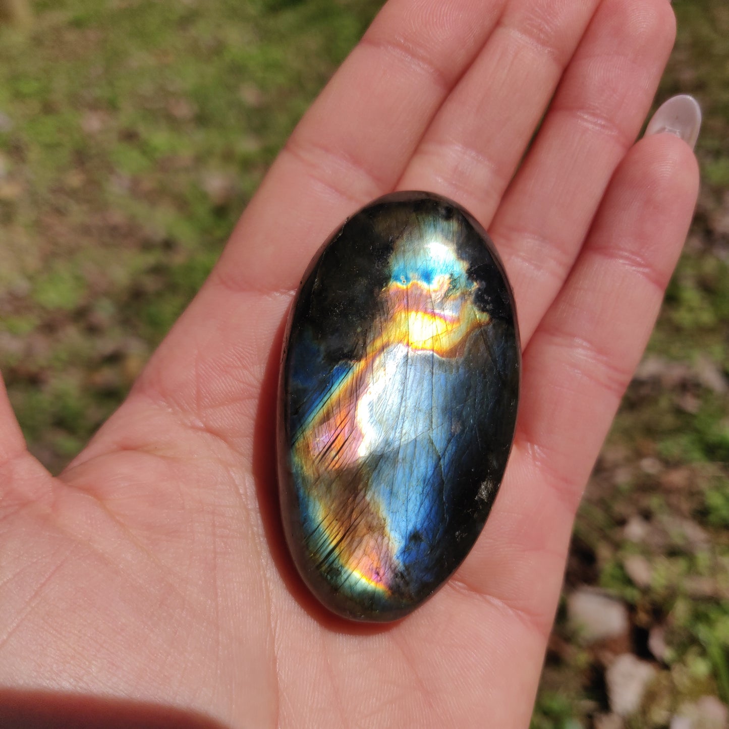 Labradorite Palm Stone (#291) - Simply Affinity