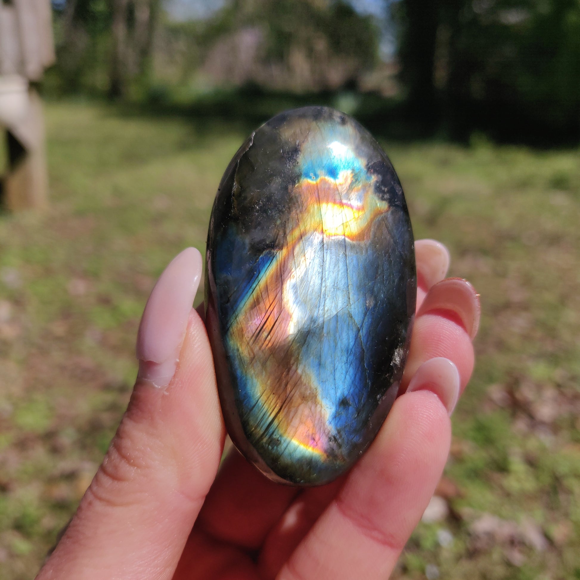 Labradorite Palm Stone (#291) - Simply Affinity