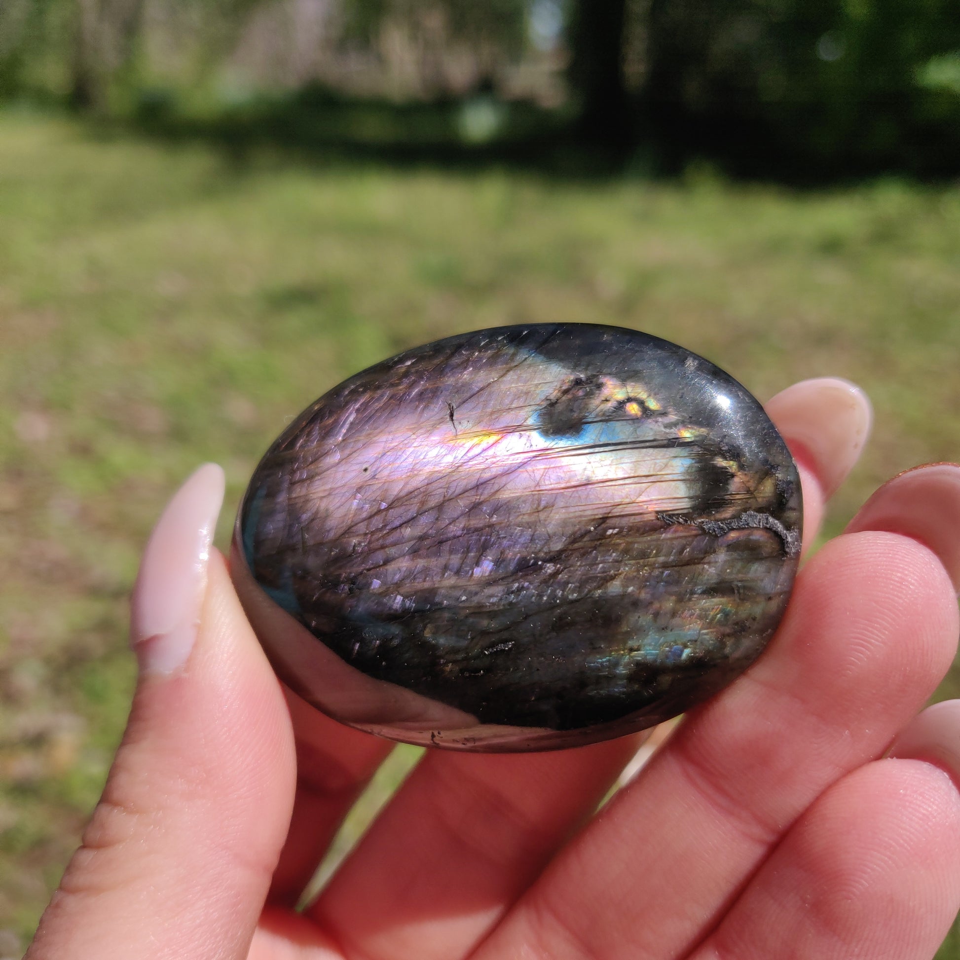 Labradorite Palm Stone (#292) - Simply Affinity
