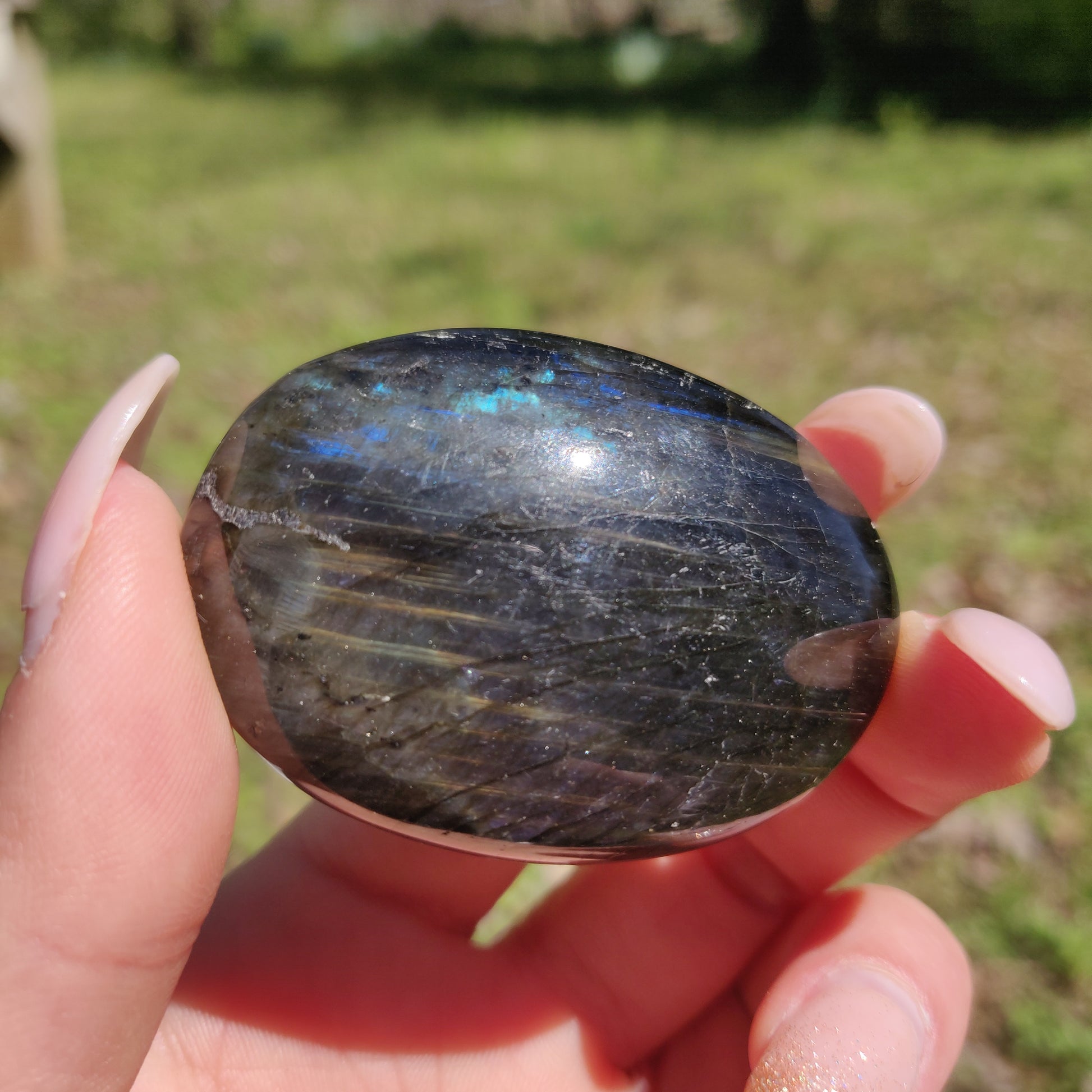 Labradorite Palm Stone (#292) - Simply Affinity